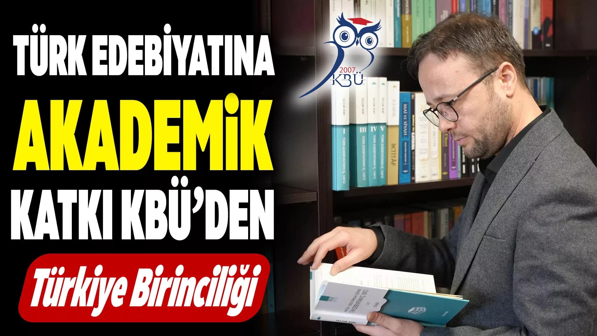 KBÜ'lü Akademisyen Türkiye Birincisi Oldu