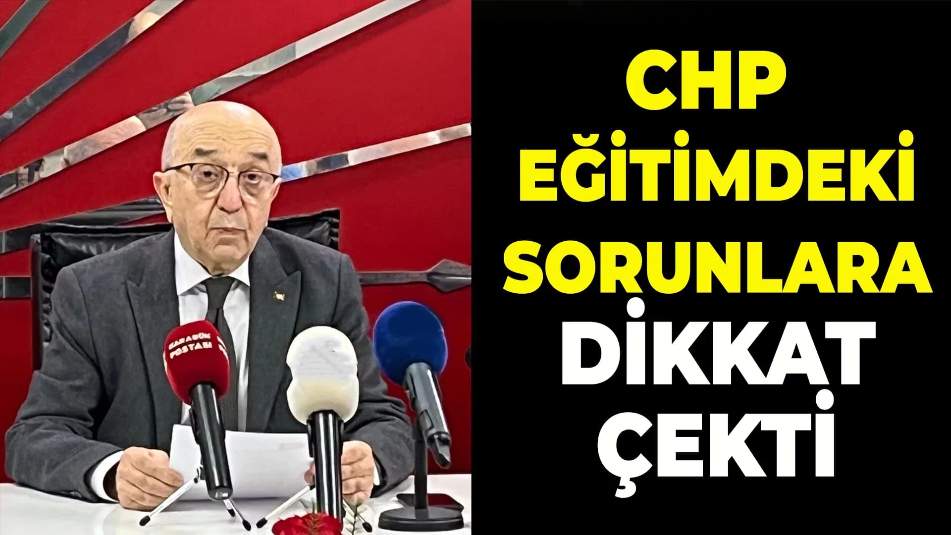 Karabük CHP İl Başkanı Yaşar, Eğitimde ki Sorunlara Değindi