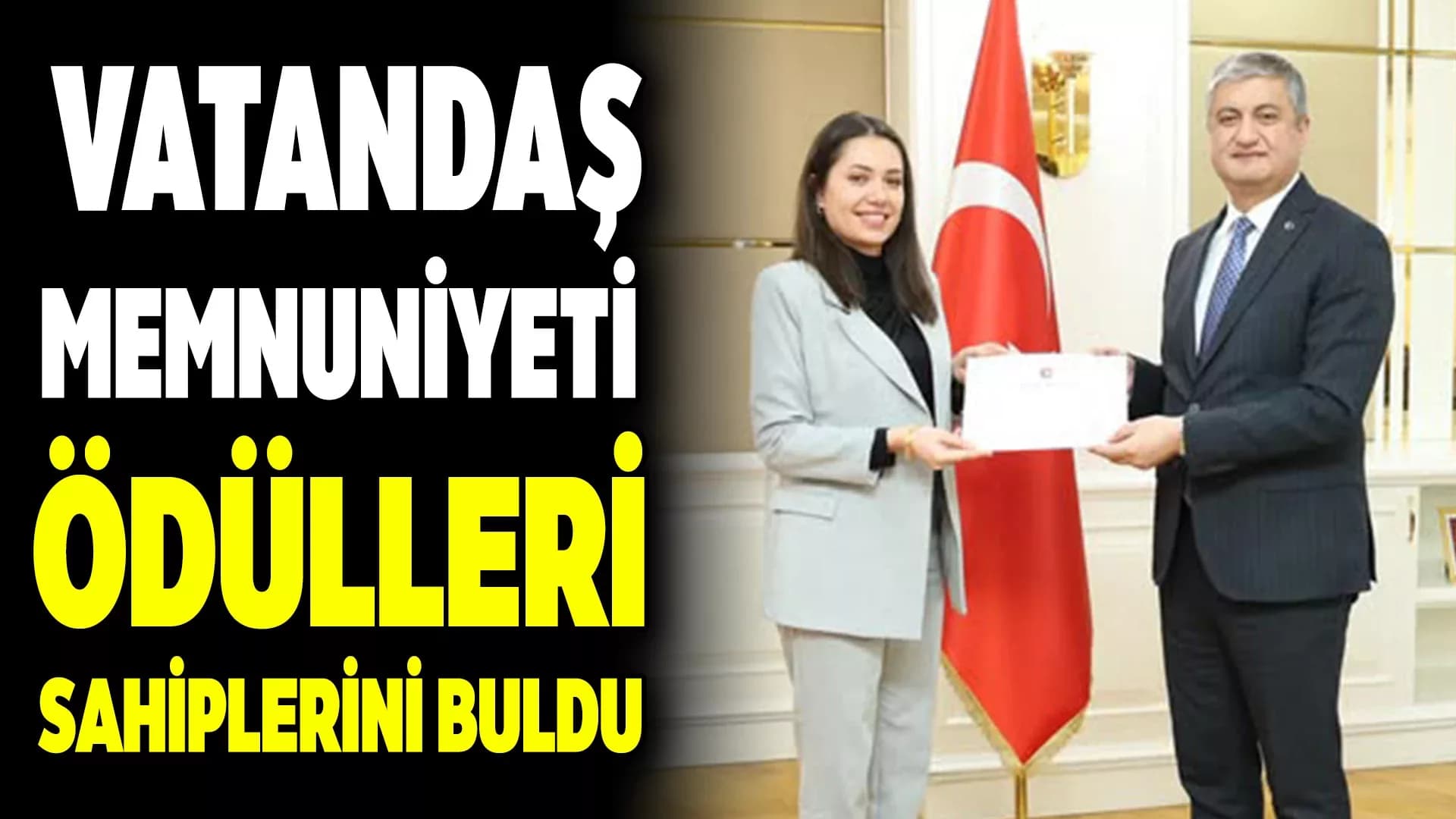 Vali Yavuz'dan Başarılı Personele Teşekkür Belgesi