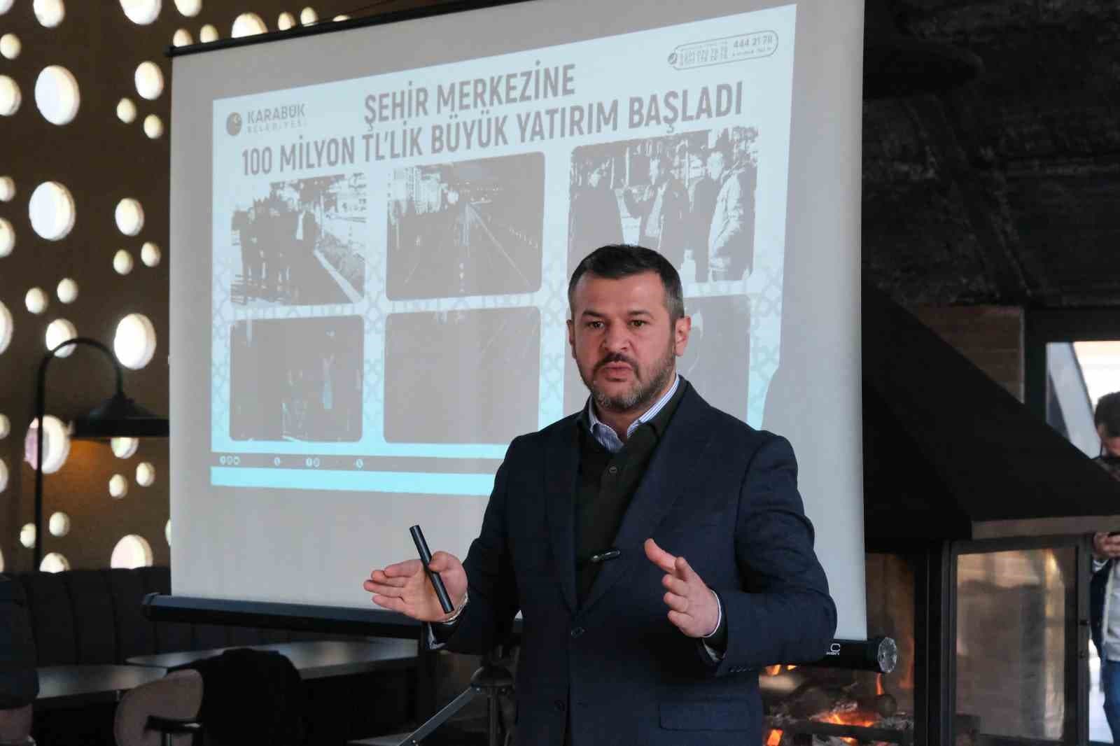 Başkan Çetinkaya yaptıkları ve yapacakları çalışmalar hakkında bilgi verdi