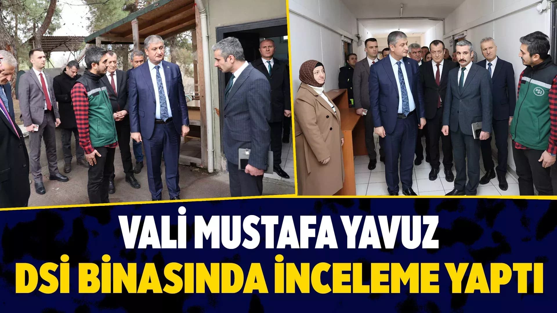 Vali Yavuz, Yapımı Devam Eden DSİ Binasını İnceledi