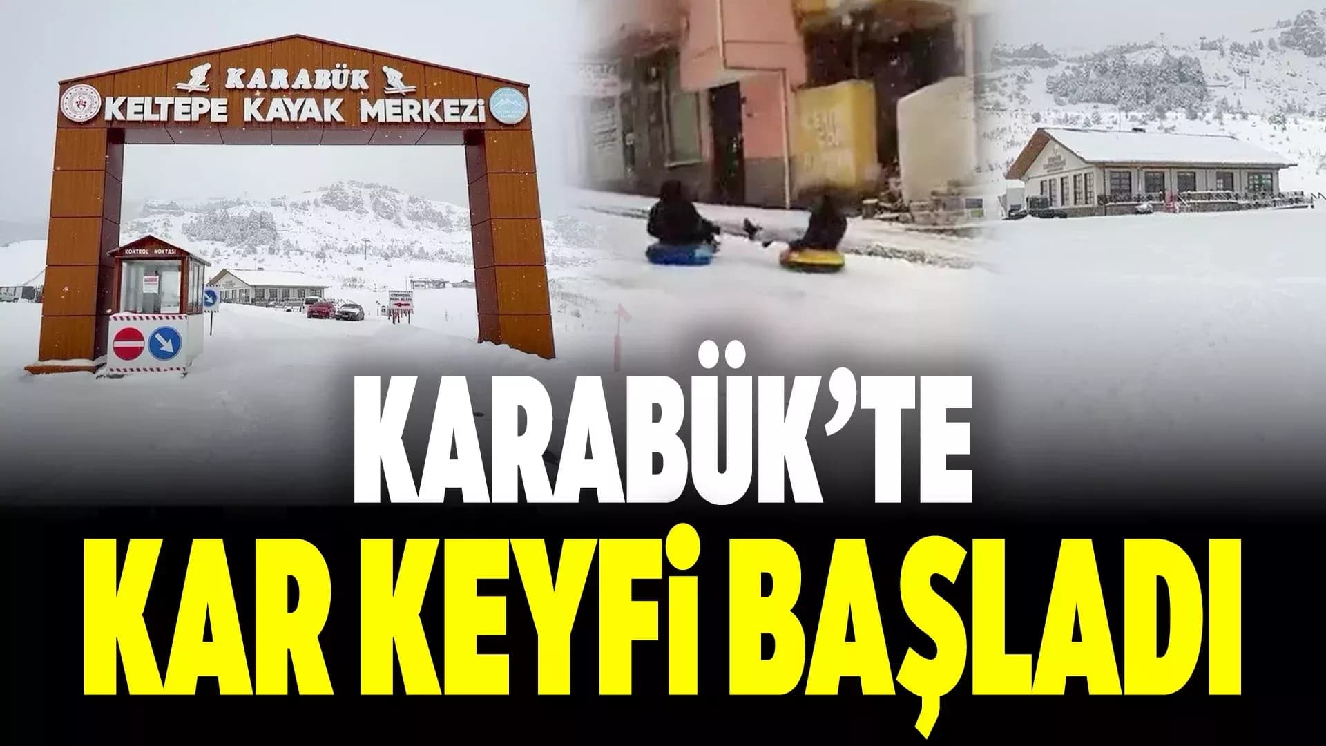 Karabük'te Kar Yağışı Etkili Oluyor