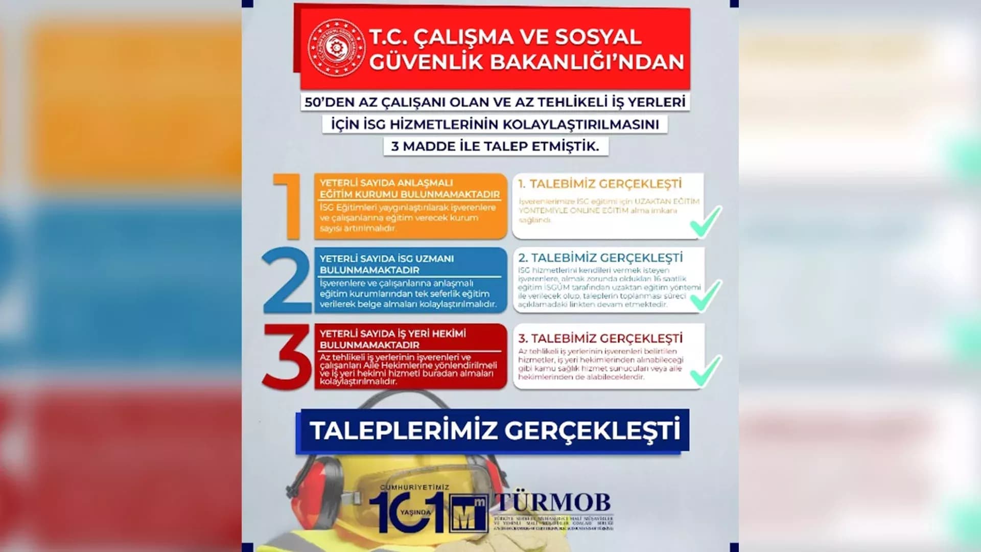 Az Tehlikeli İş Yerlerinde İSG Hizmetleri Kolaylaştırılıyor