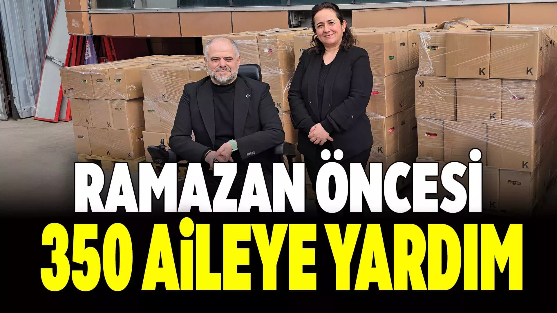 ‘Gönüllerde dua, sofralarda aş olmak için’ 350 hanenin yardım kolilerini SYDV’ye teslim ettiler