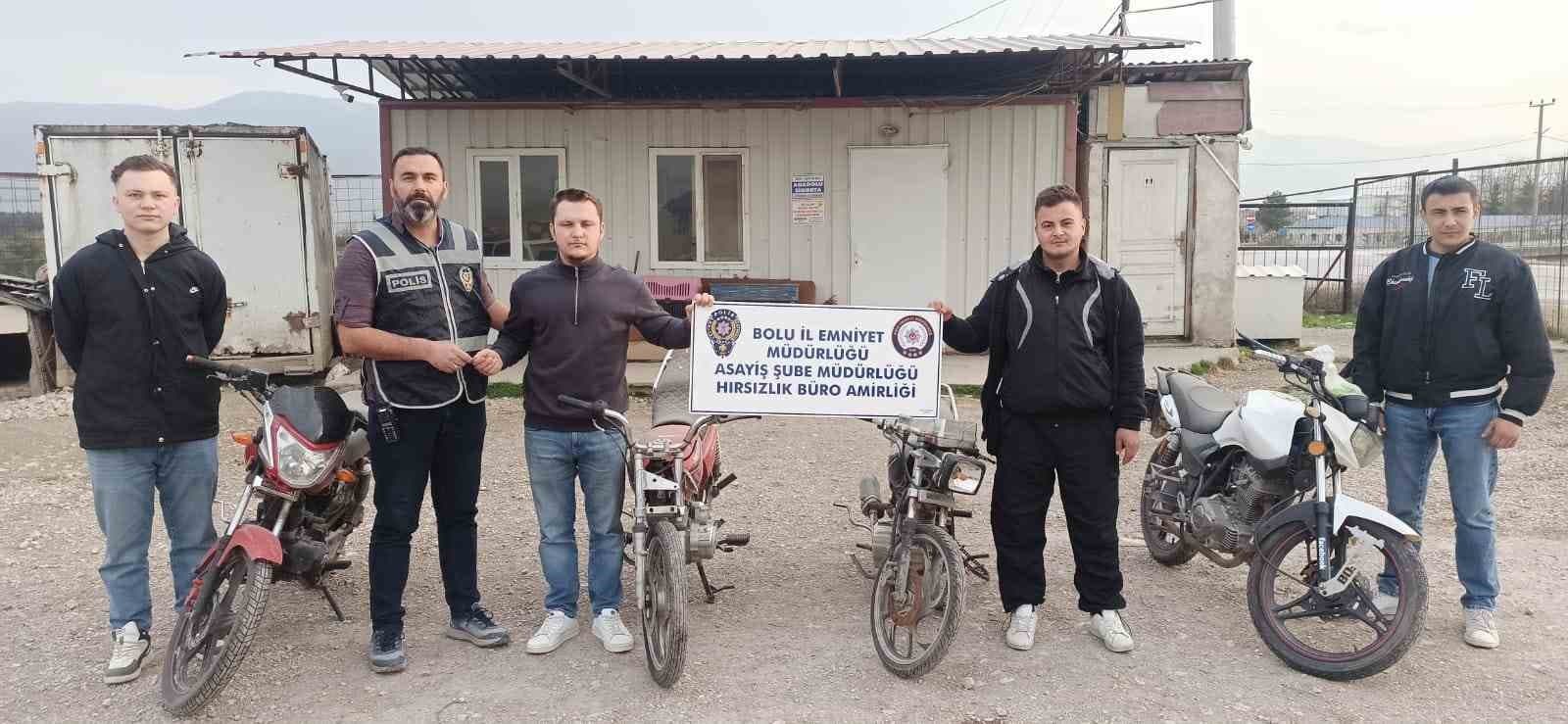 Bolu’da motosiklet hırsızlığı şüphelileri kıskıvrak yakalandı
