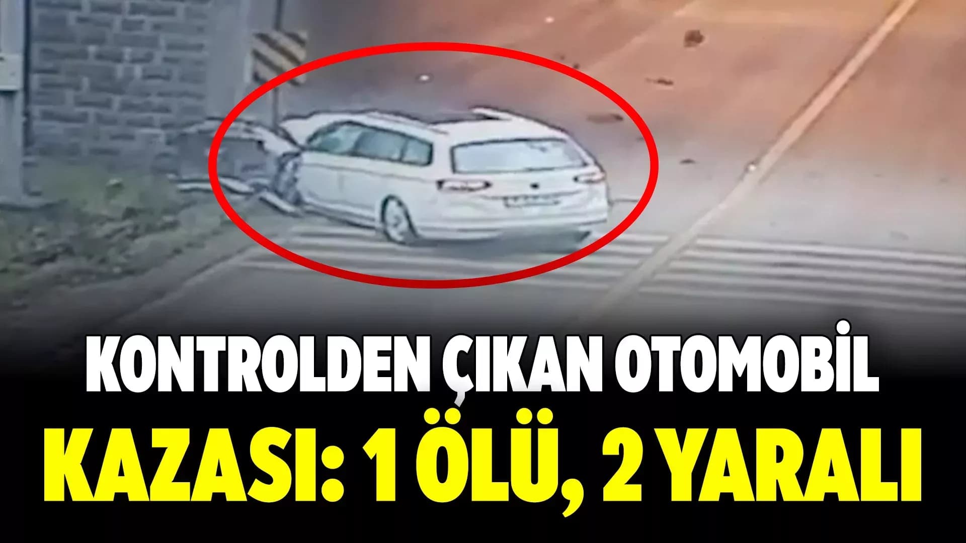Yenice'de Tünel Girişindeki Ölümlü Kaza Kamerada