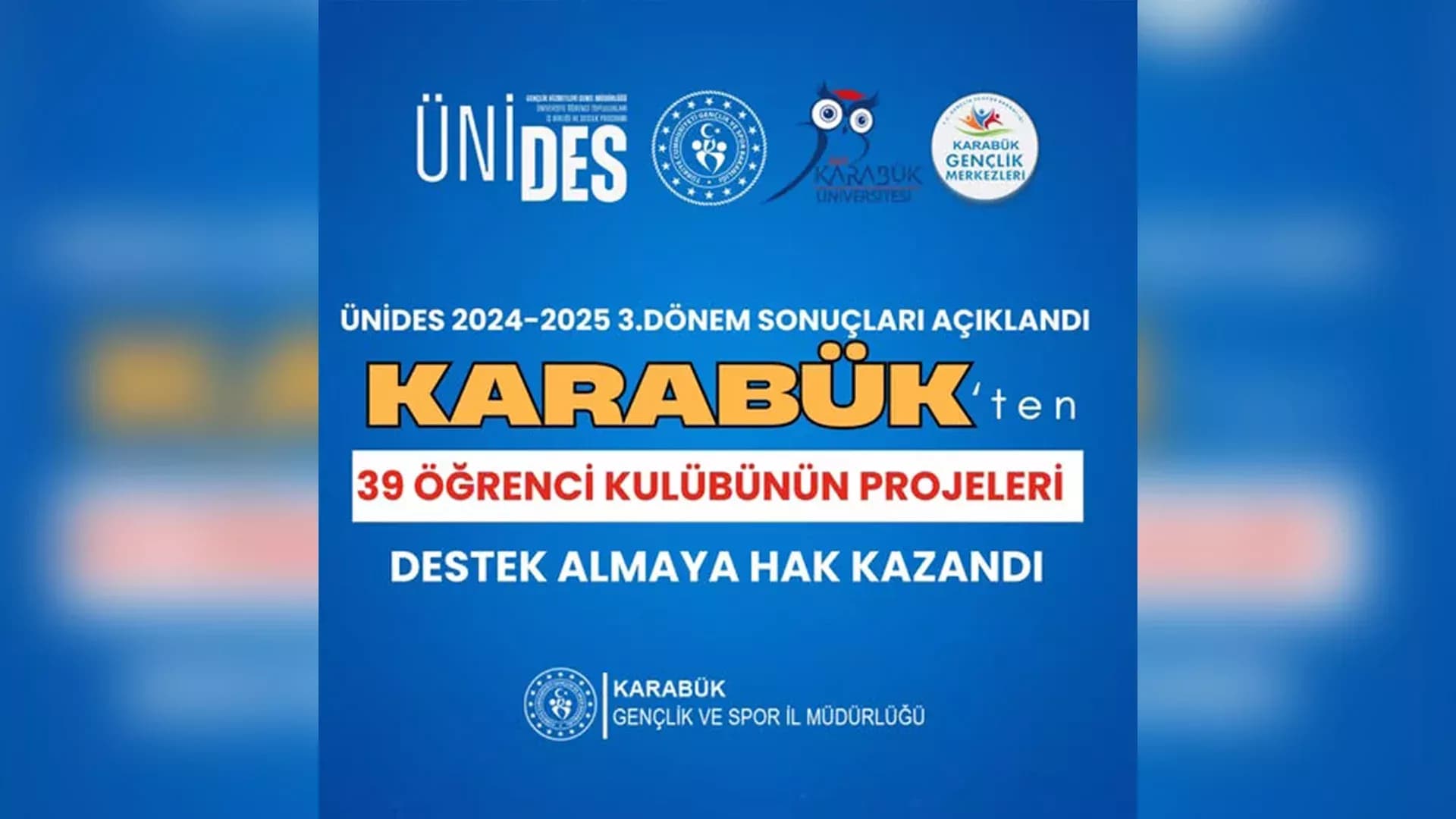 Karabük, 39 Proje ile 2. Sırada Yer Aldı