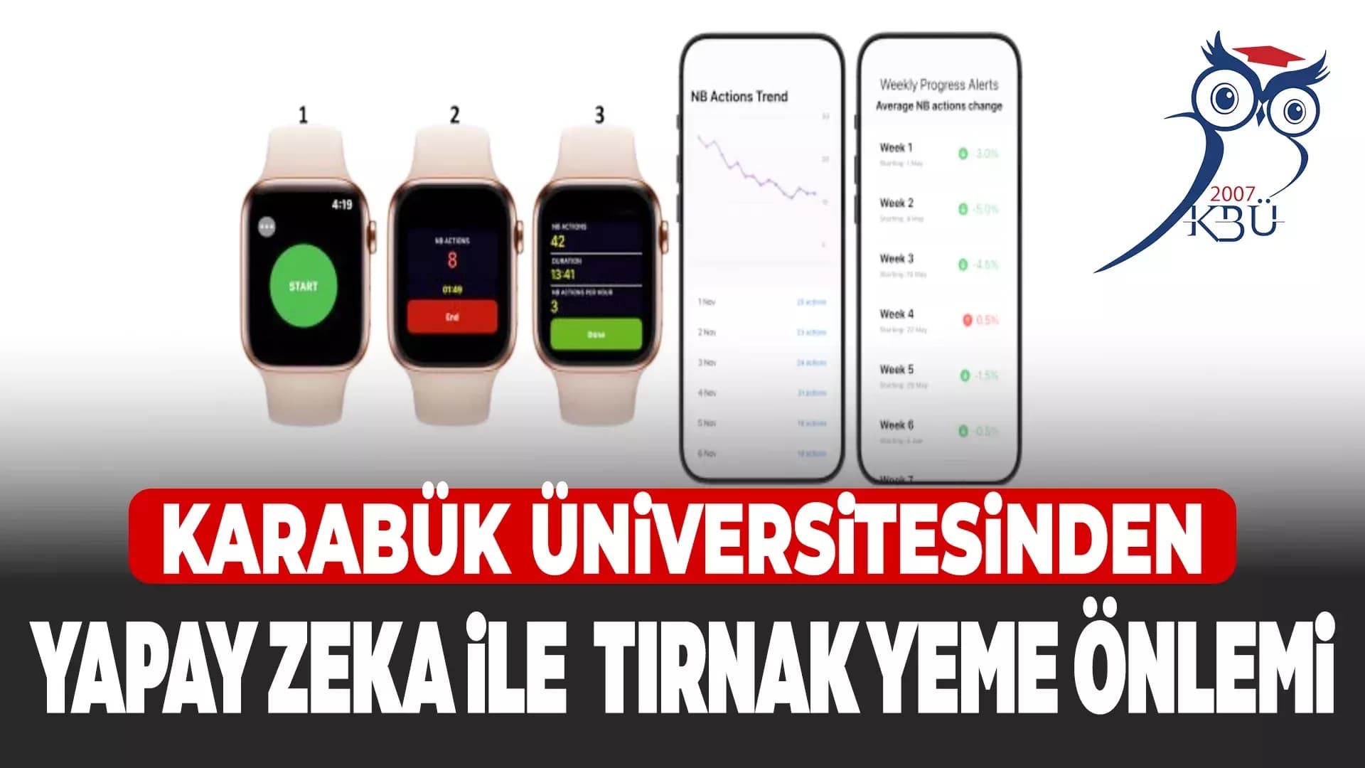 KBÜ'den Tırnak Yeme Sorununa Yapay Zekalı Çözüm