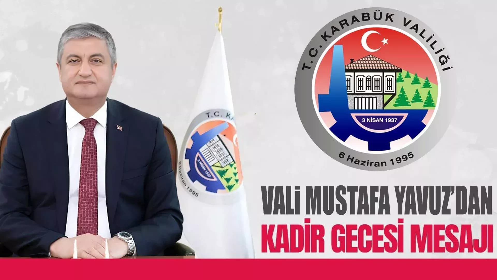 Vali Yavuz'dan Kadir Gecesi Mesajı
