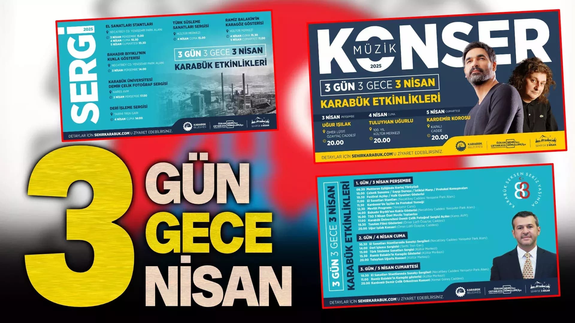 Karabük, 3 Gün, 3 Gece, 3 Nisan Coşkusu Yaşayacak
