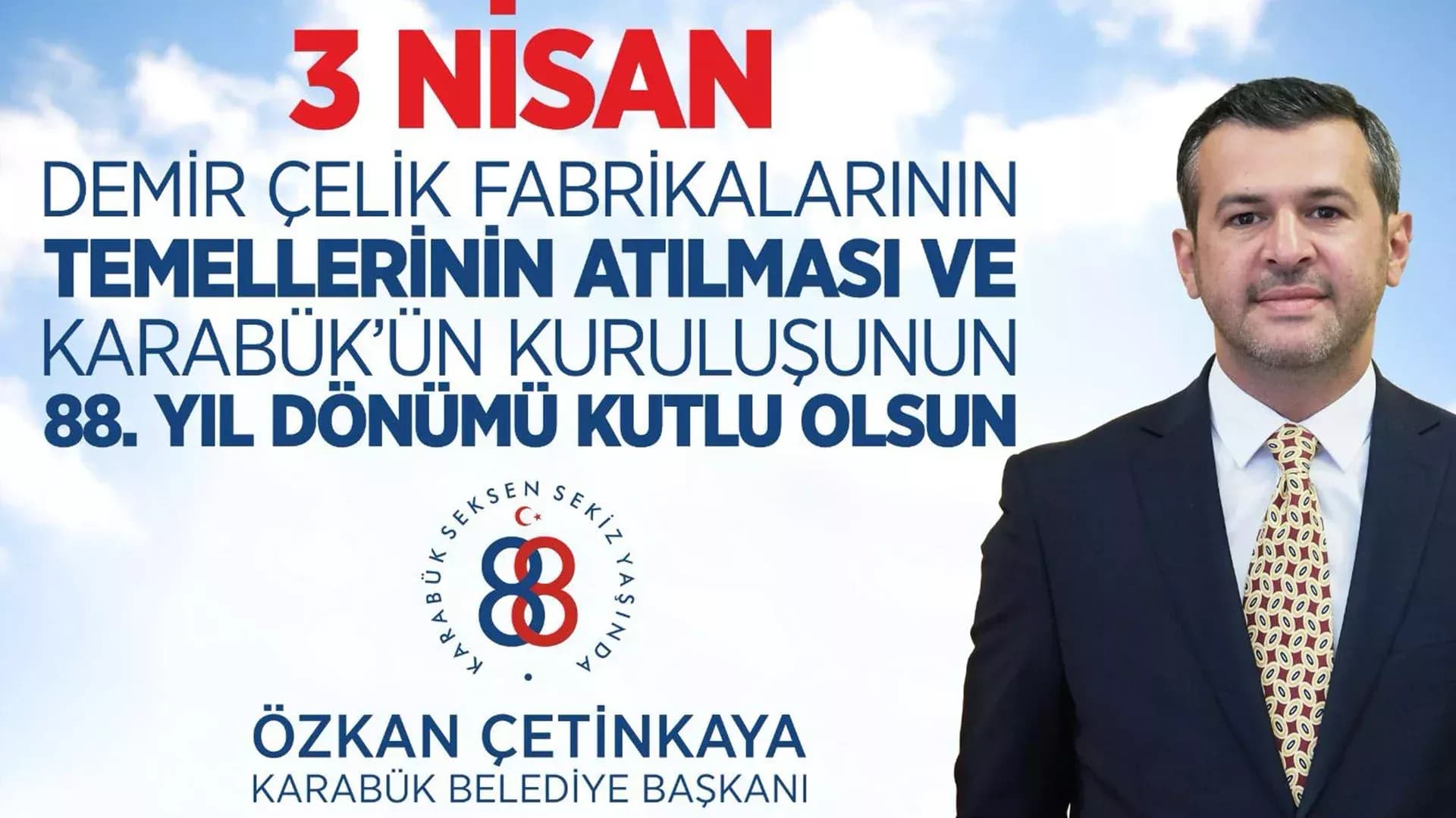 Başkan Çetinkaya'dan 3 Nisan Mesajı