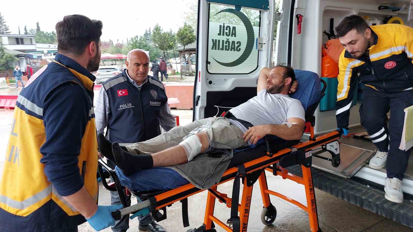 Kavgada silahlı saldırıya uğrayarak hastanelik oldu