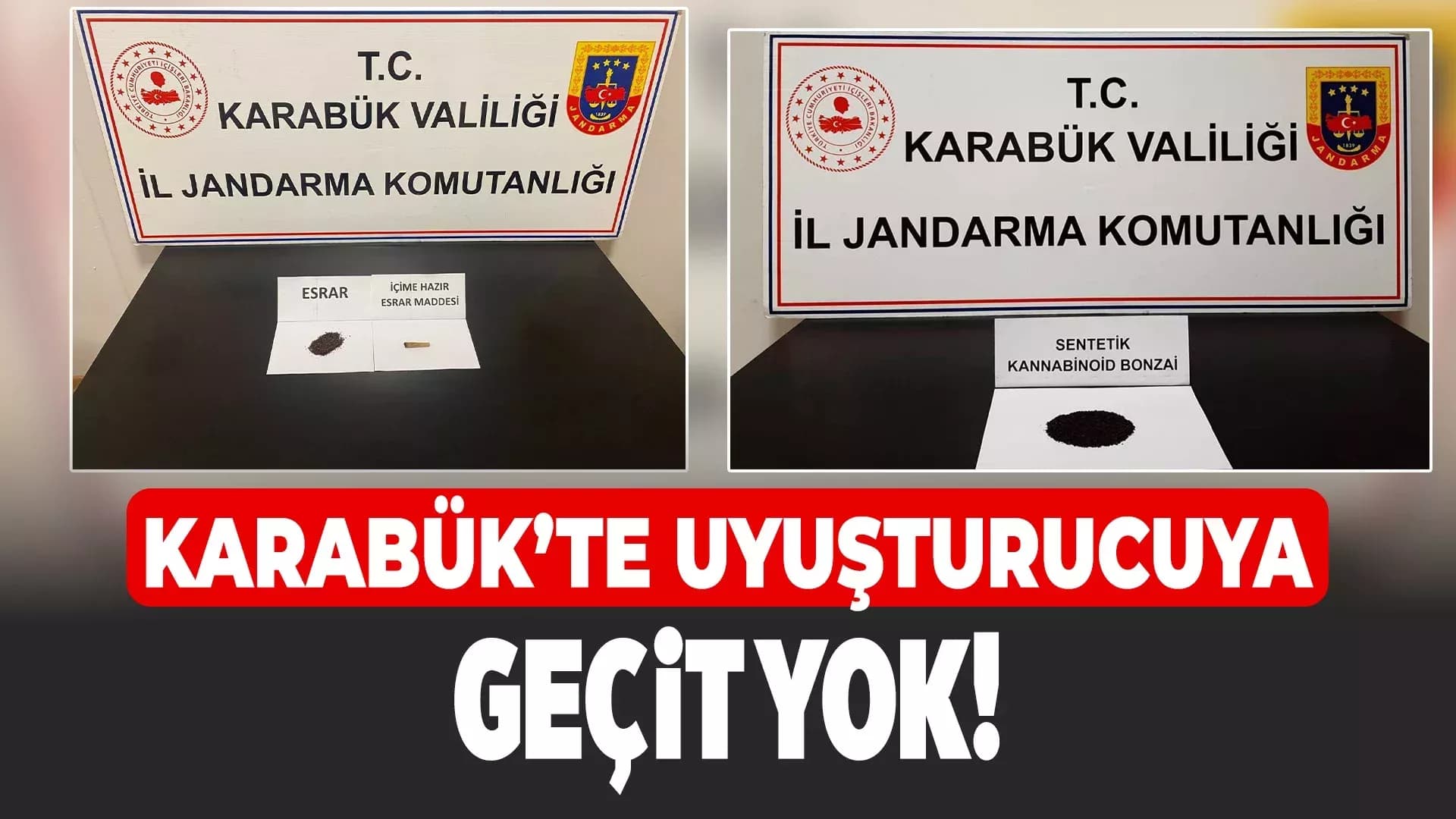 Karabük Jandarmadan Uyuşturucu Operasyonları