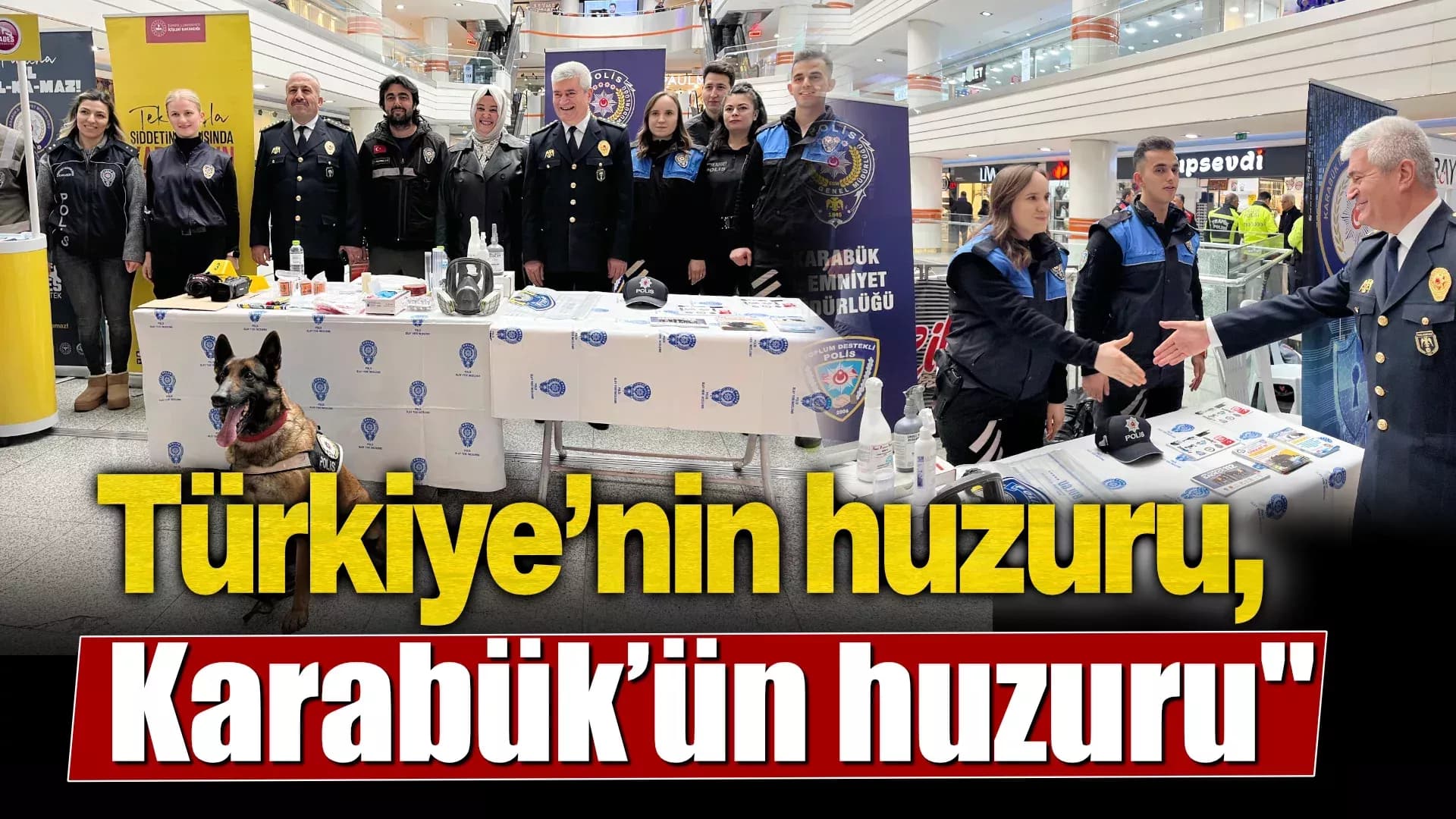 Karabük Emniyet Müdürü’nden KARES Alışveriş Merkezi’nde Basın Açıklaması