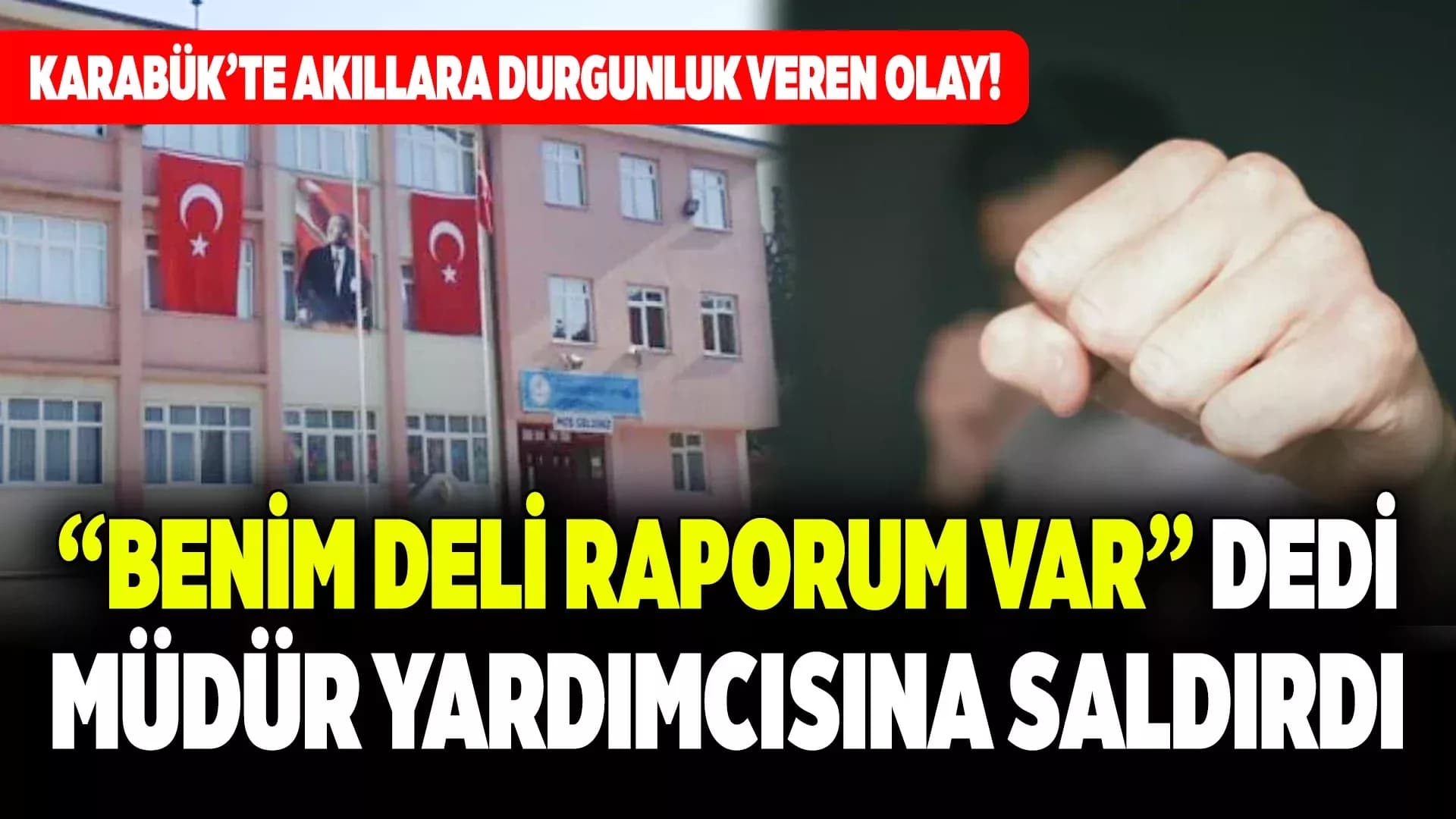 Öğlebeli İlkokulu'nda Şok Eden Saldırı!..