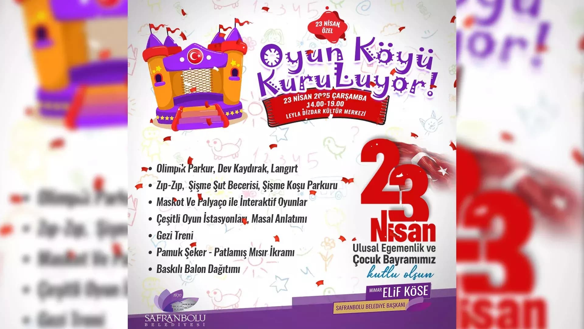 Safranbolu’da Çocuklara Bayram Köyü Kuruluyor: 23 Nisan Coşkusu Oyunlarla Taçlanacak