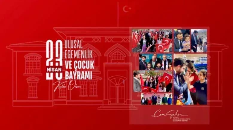 Milletvekili Şahin’den TBMM’nin 105. yıl dönümü ile 23 Nisan Ulusal Egemenlik ve Çocuk Bayramı mesajı