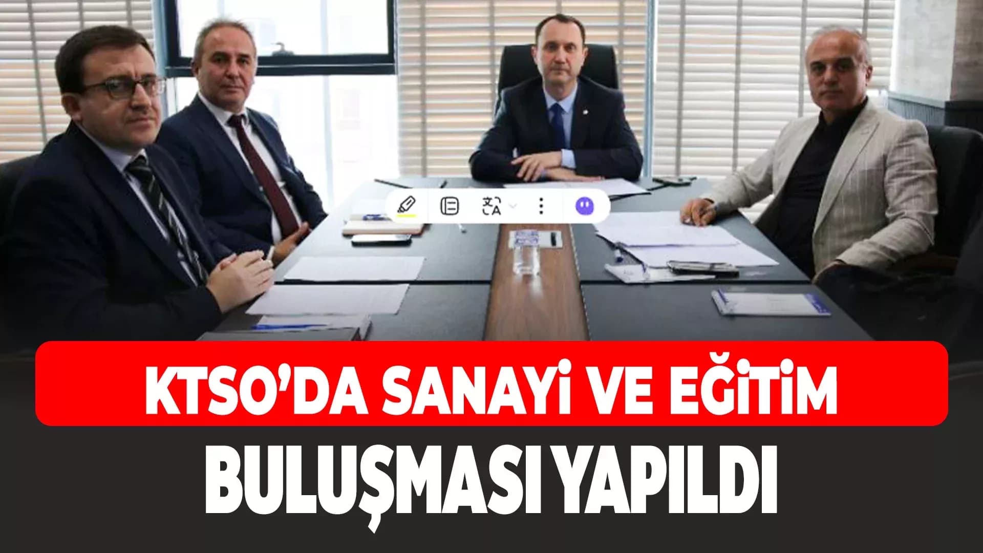 KTSO'da Sanayi ve MYO İş Birliği İstişare Toplantısı