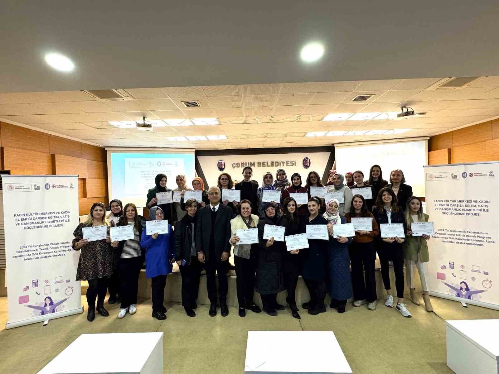 OKA desteğiyle Çorum’da kadınlar girişimcilik yolunda güç kazandı