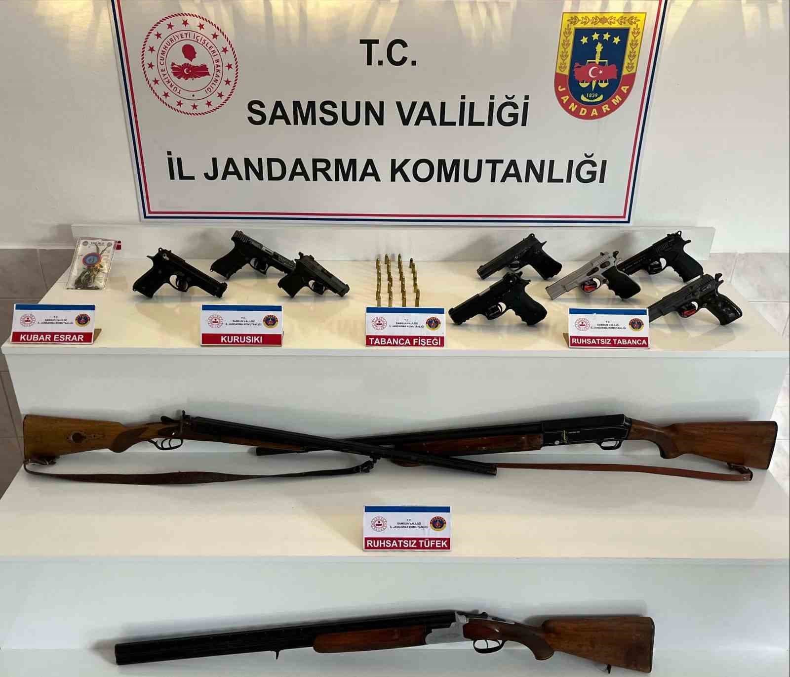 Samsun’da silah operasyonu: 6 kişi yakalandı