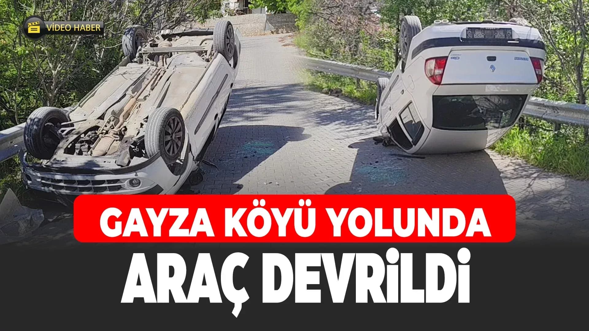 Safranbolu Gayza Köyü’nde Araç Takla Attı