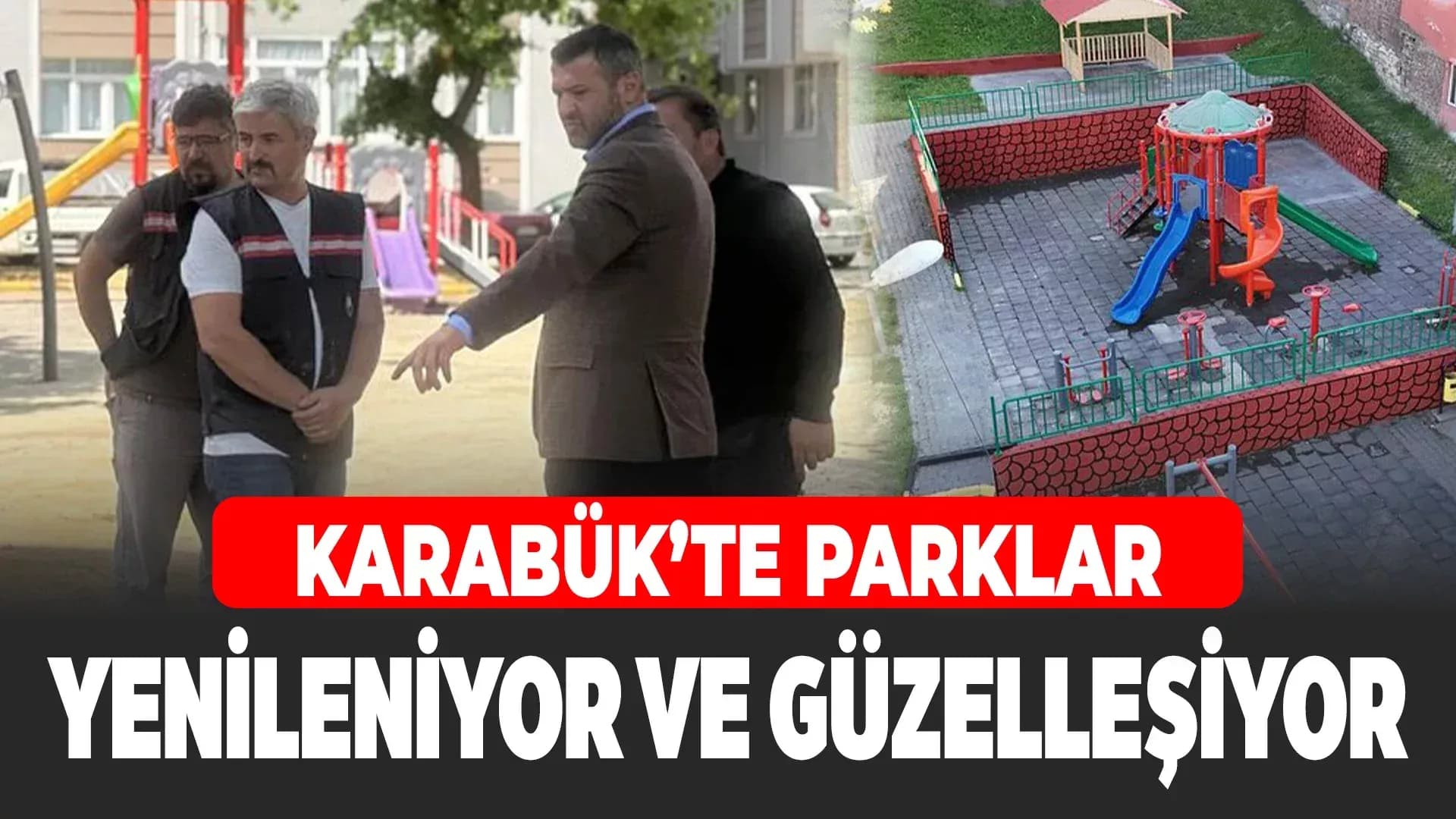 Karabük Belediyesi Parkları Yeniliyor