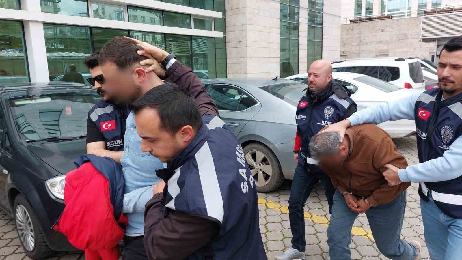 49 ilde düzenlenen operasyonda Samsun’da gözaltına alınan 2 kişi adliye sevk edildi
