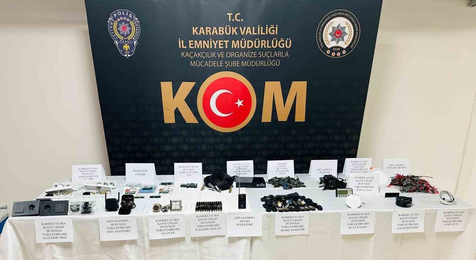 Casus kamera ile Karabük’ten Türkiye’yi izleyip, 55 bin görüntü toplamış