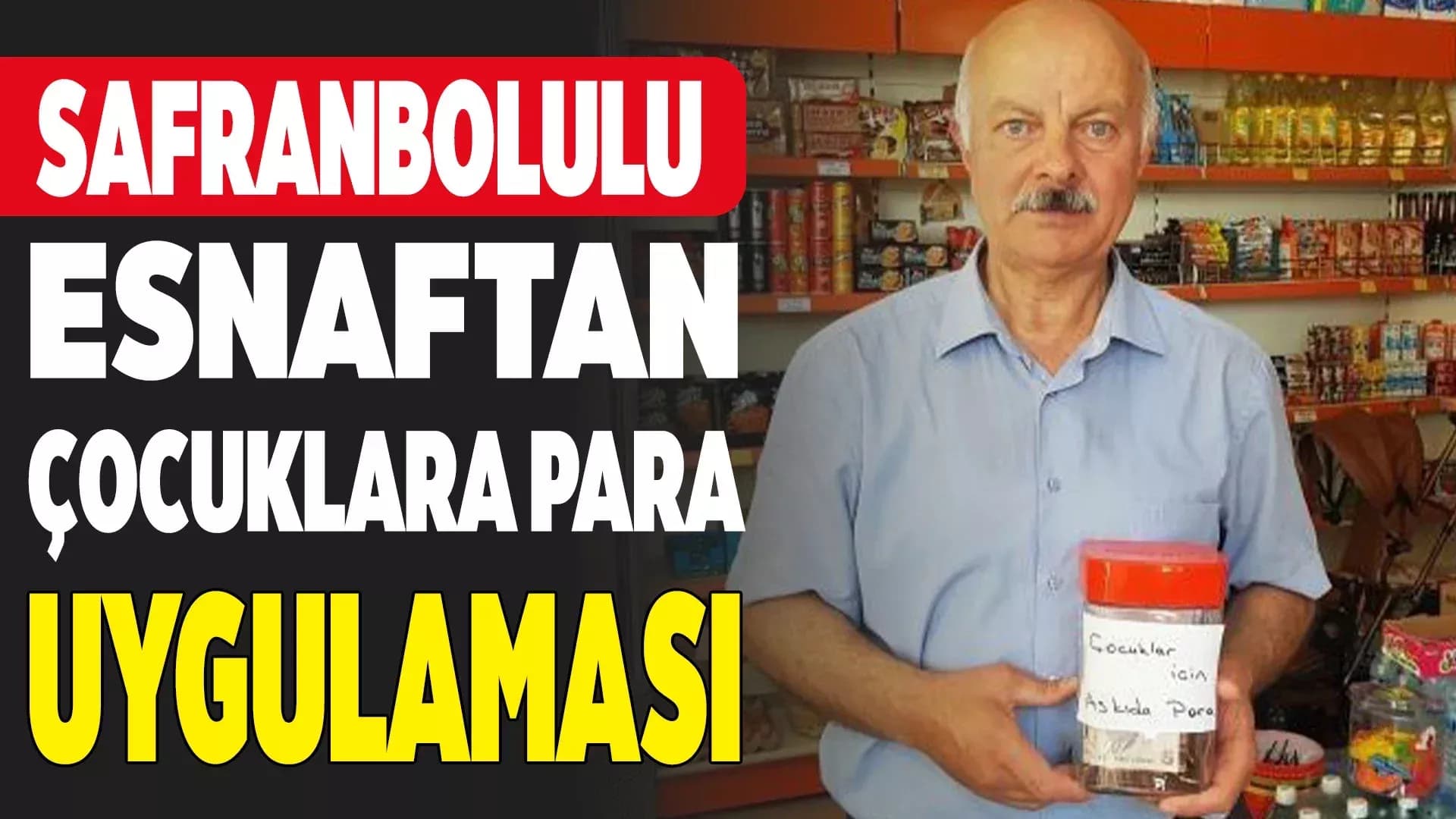 Safranbolu'da Market Sahibi "Askıda Para" ile Çocuklara Destek Oluyor