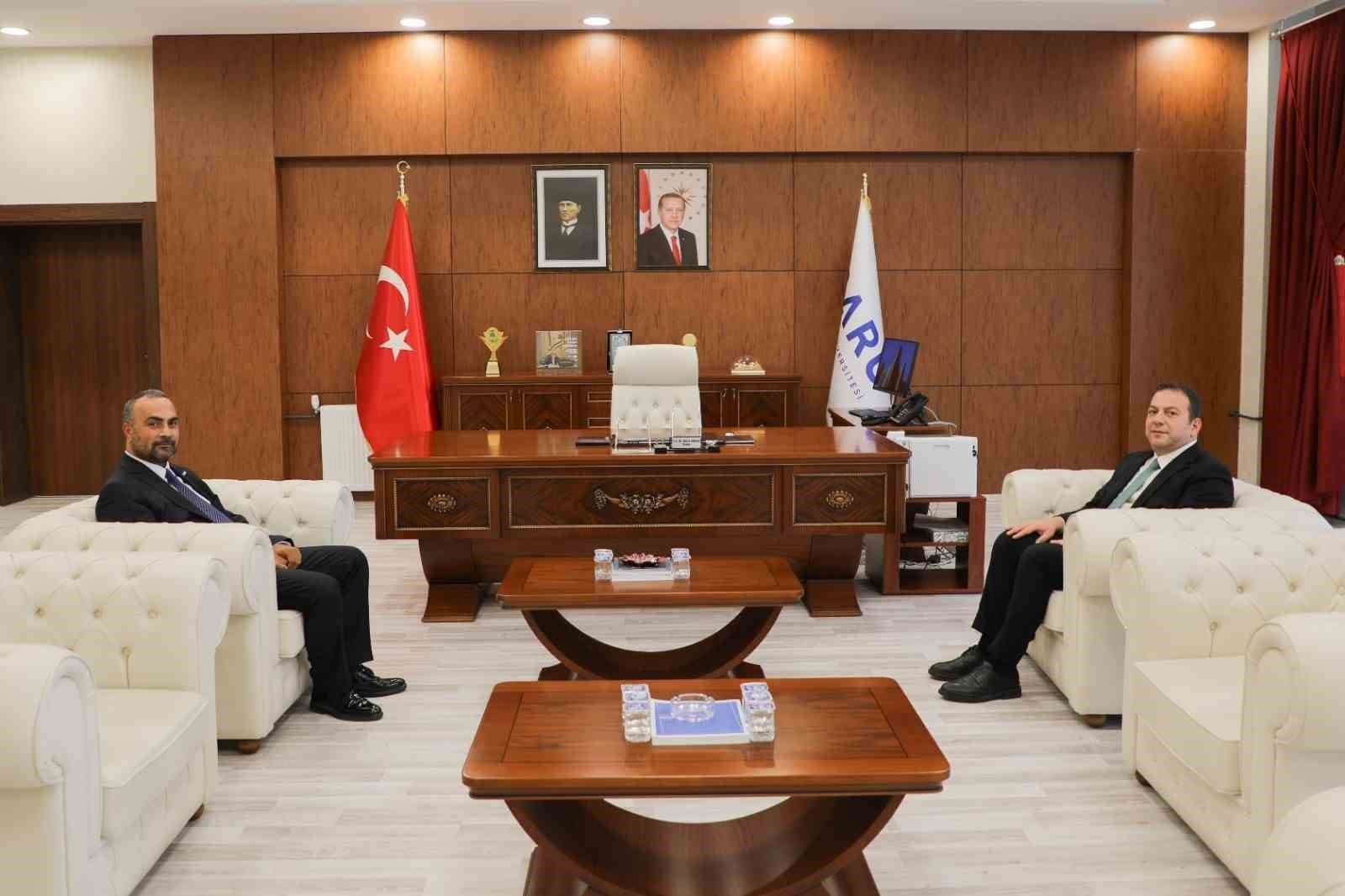Başsavcı Şahin’den Rektör Akkaya’ya hayırlı olsun ziyareti