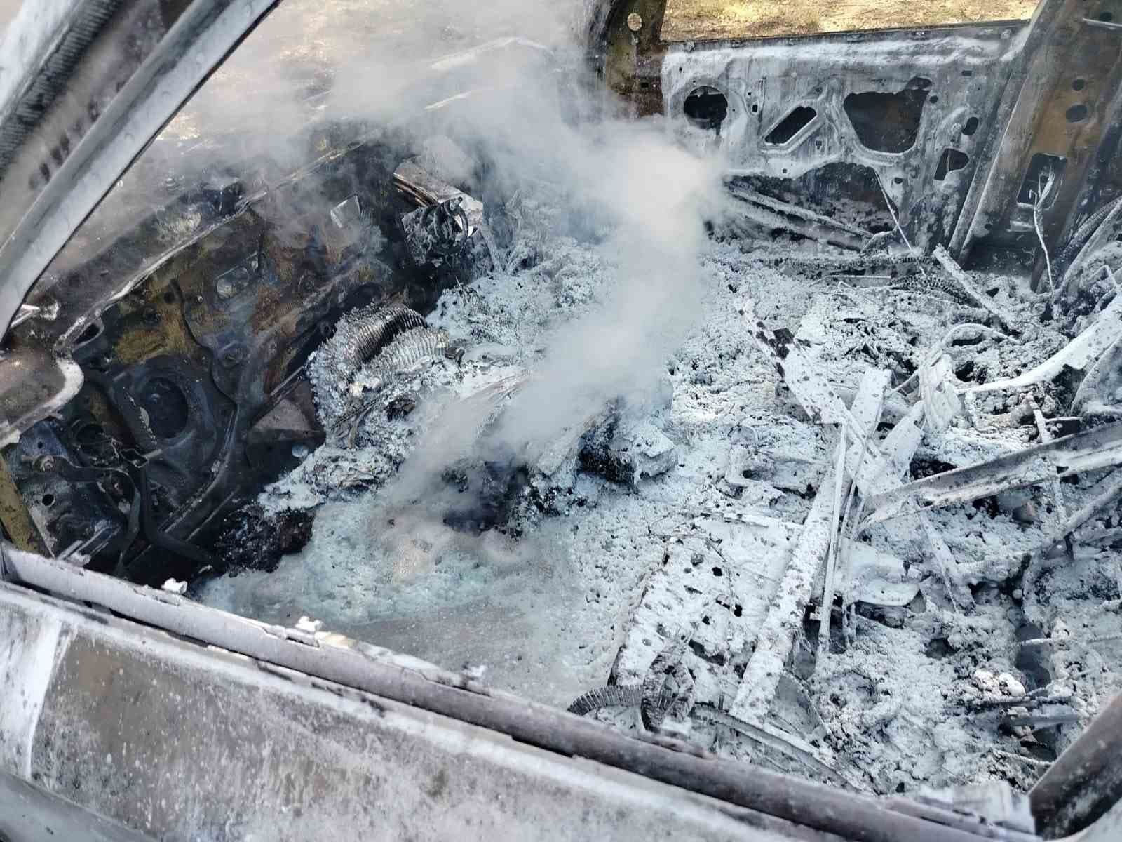 Park halindeki cip alev alev yandı