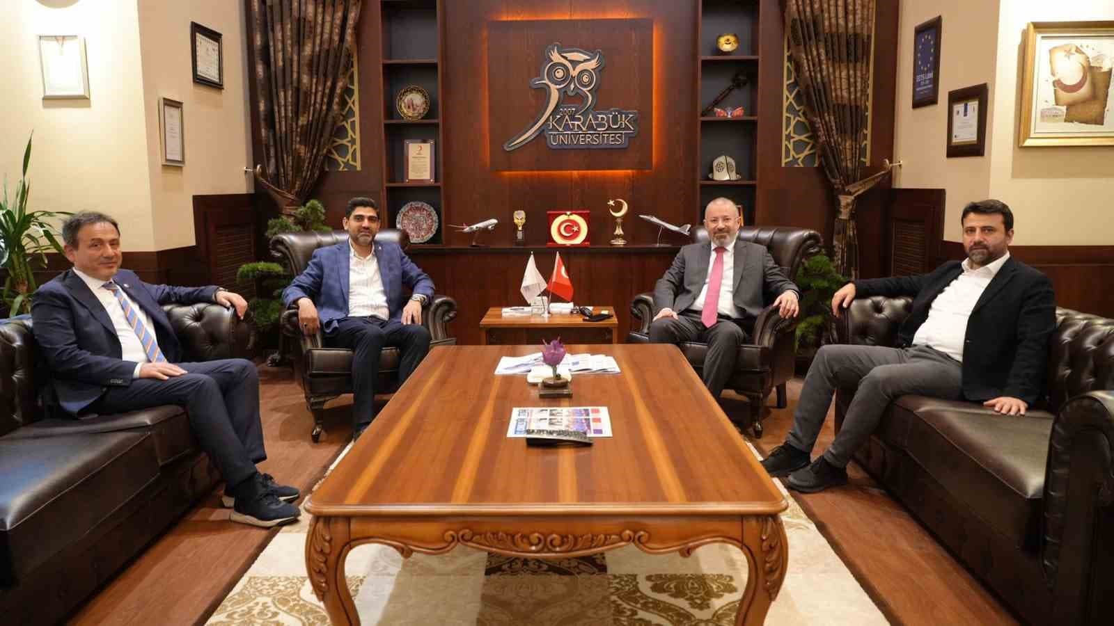 AK Parti Karabük Milletvekilleri ve İl Başkanı, Rektör Kırışık ile bir araya geldi
