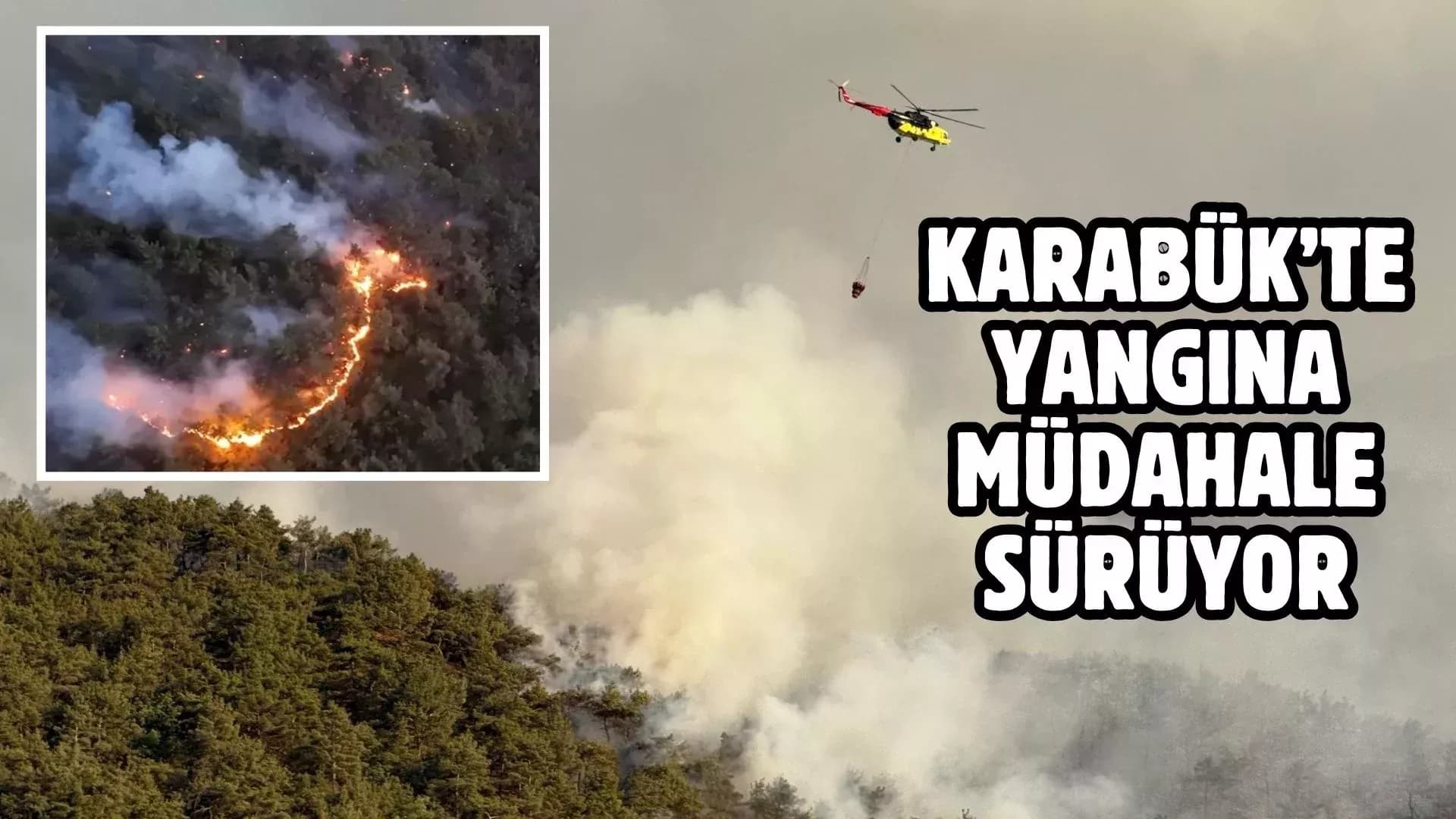 Karabük'te Orman Yangını Çıktı