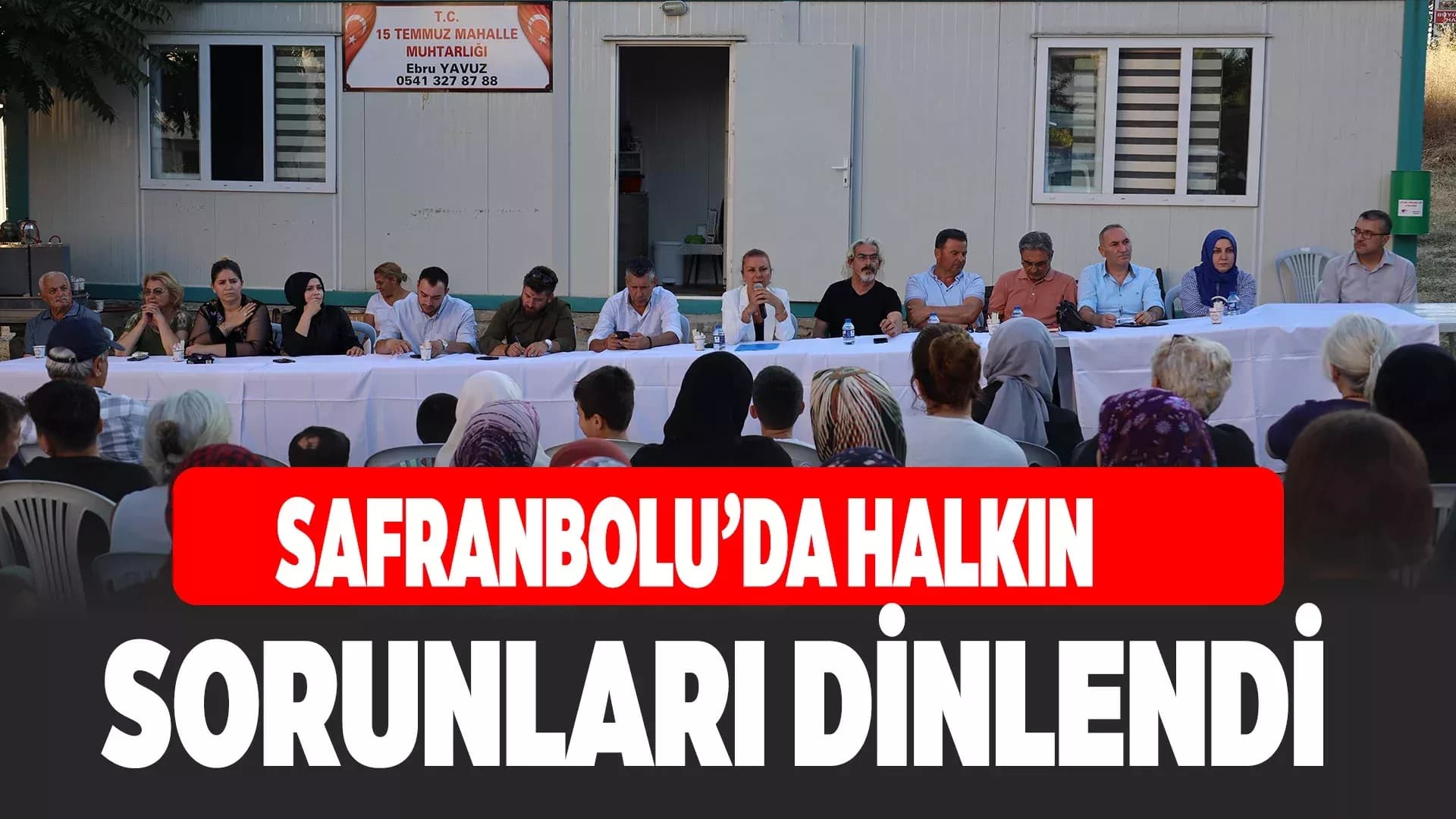 15 Temmuz Mahallesi’nde Halkın Sorunları Yerinde Dinlendi