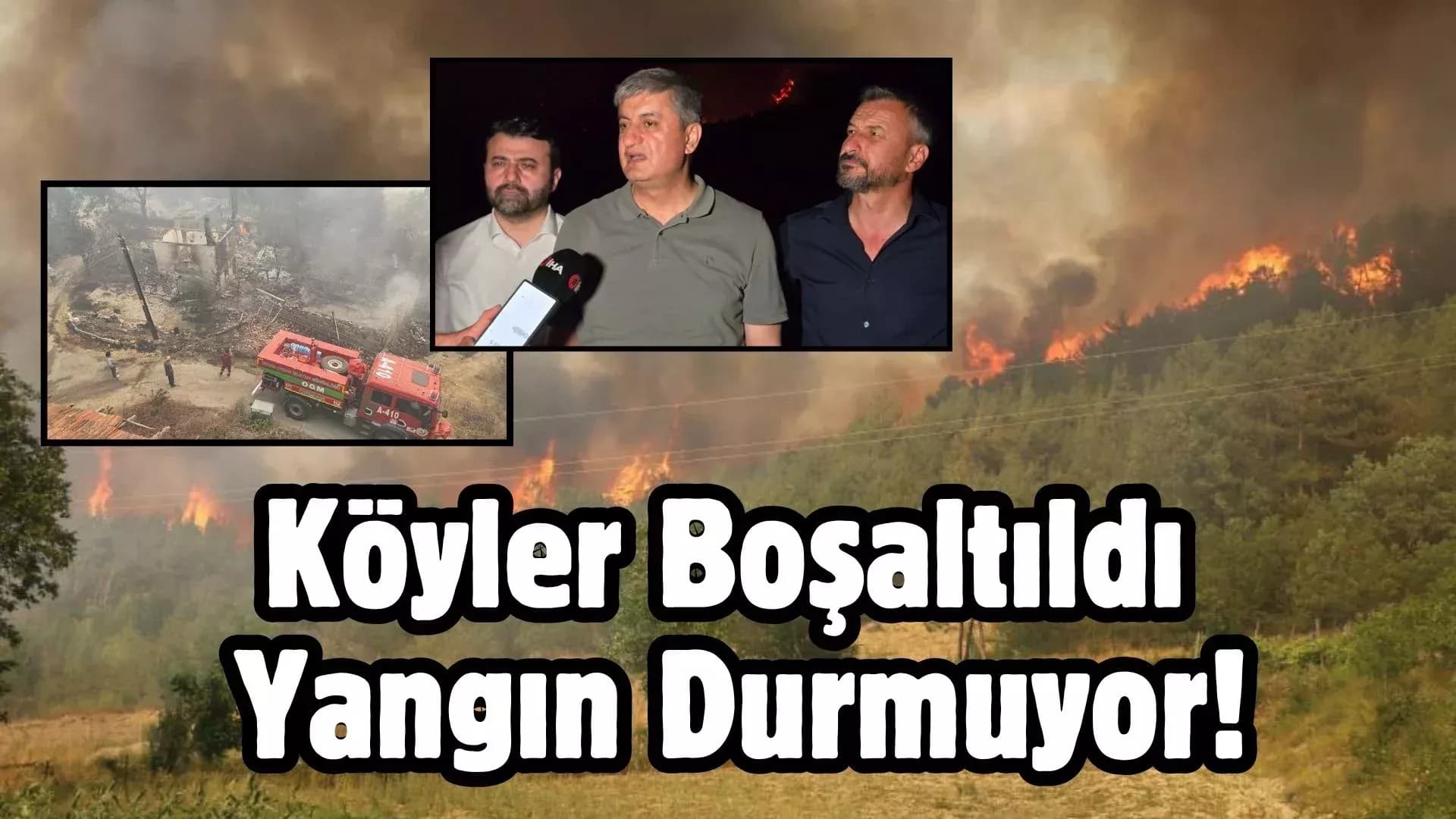 Karabük'te 29 saattir süren orman yangını yeniden alevlendi