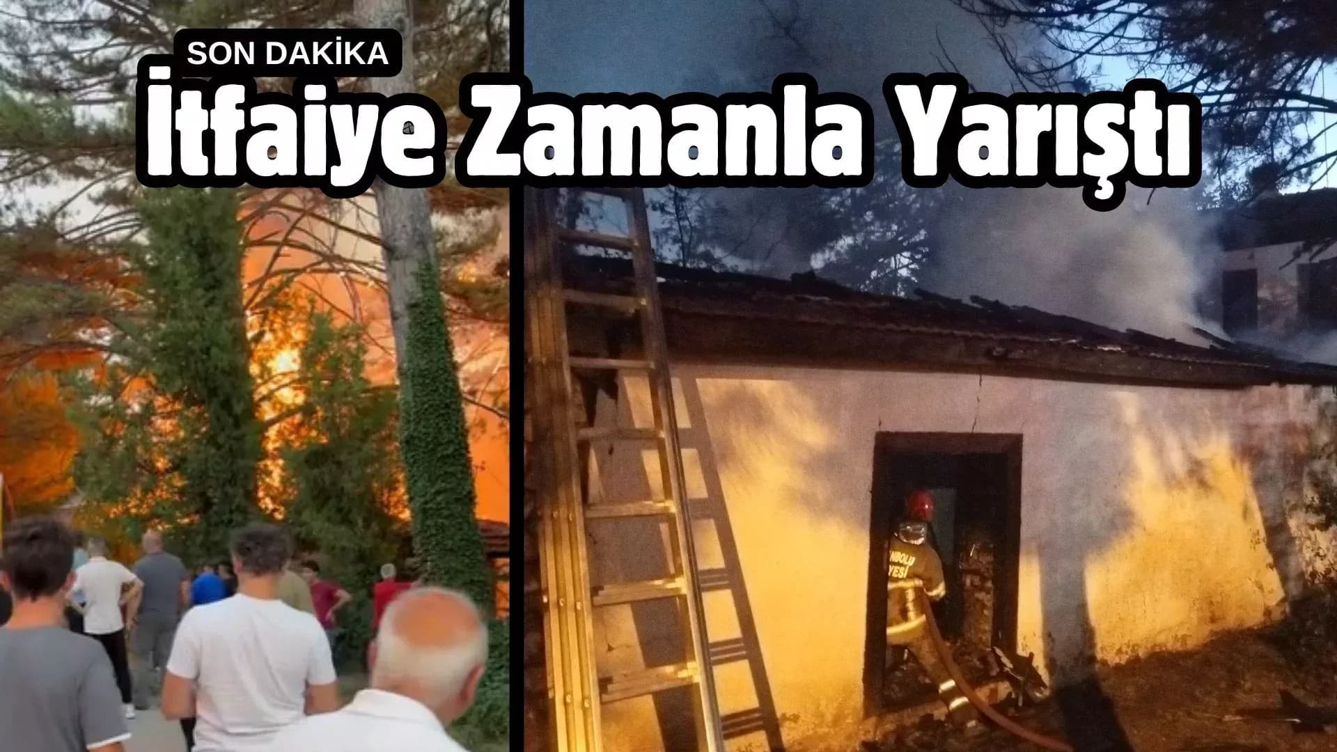 Safranbolu'da Müştemilat Yangını Korkuttu: Mahalleli Sokağa Döküldü