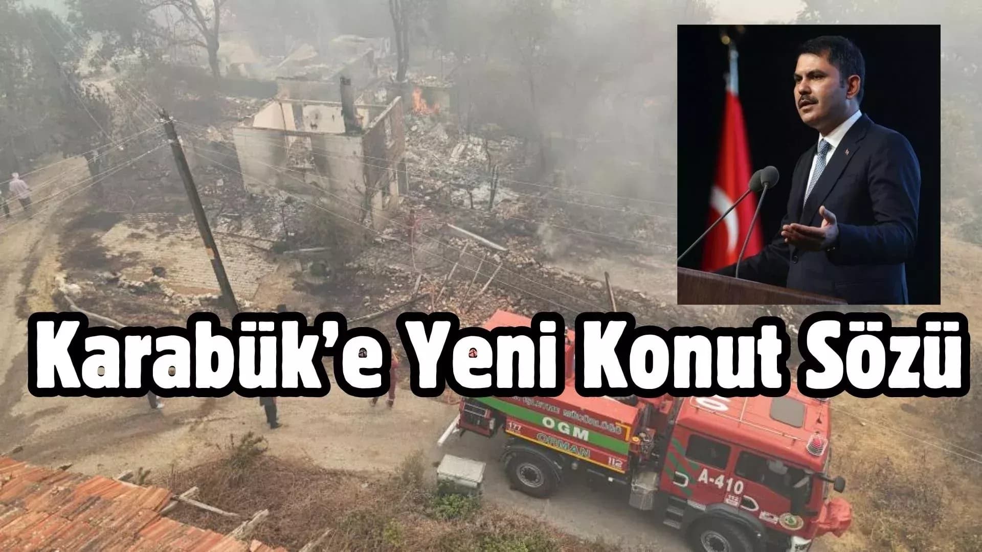 Bakan Kurum: "1 ay içinde yangın bölgelerinde inşa faaliyeti başlayacak"