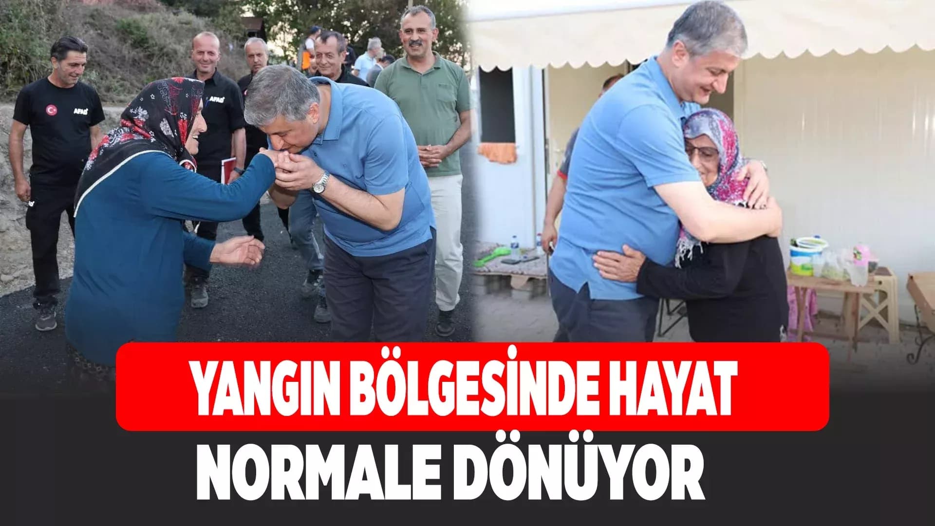 Yangın Bölgesinde Hayat Normale Dönüyor