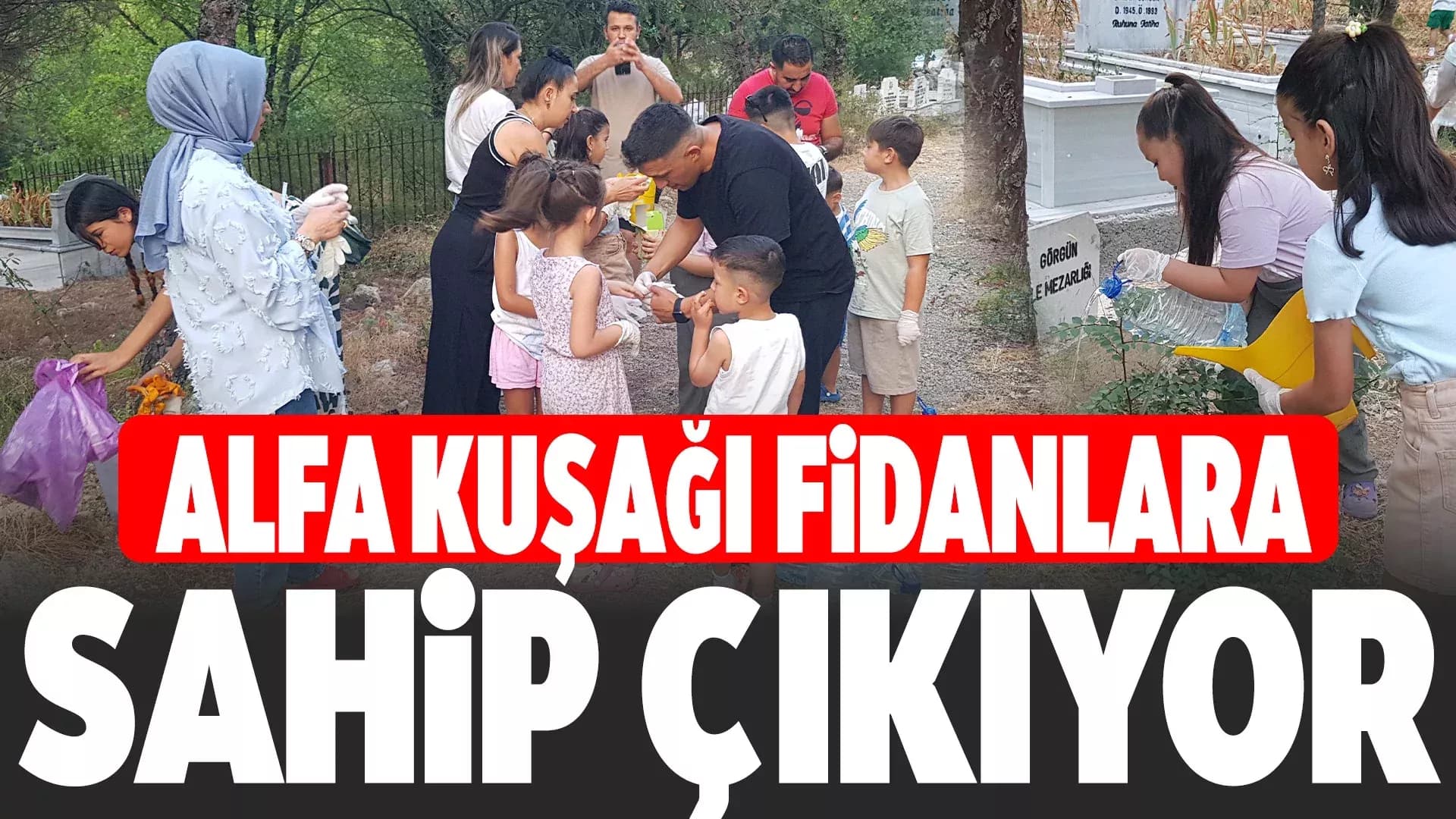 Karabük'te Fidanlara "Alfa" dokunuşu: Gönüllü çocuklardan anlamlı çalışma