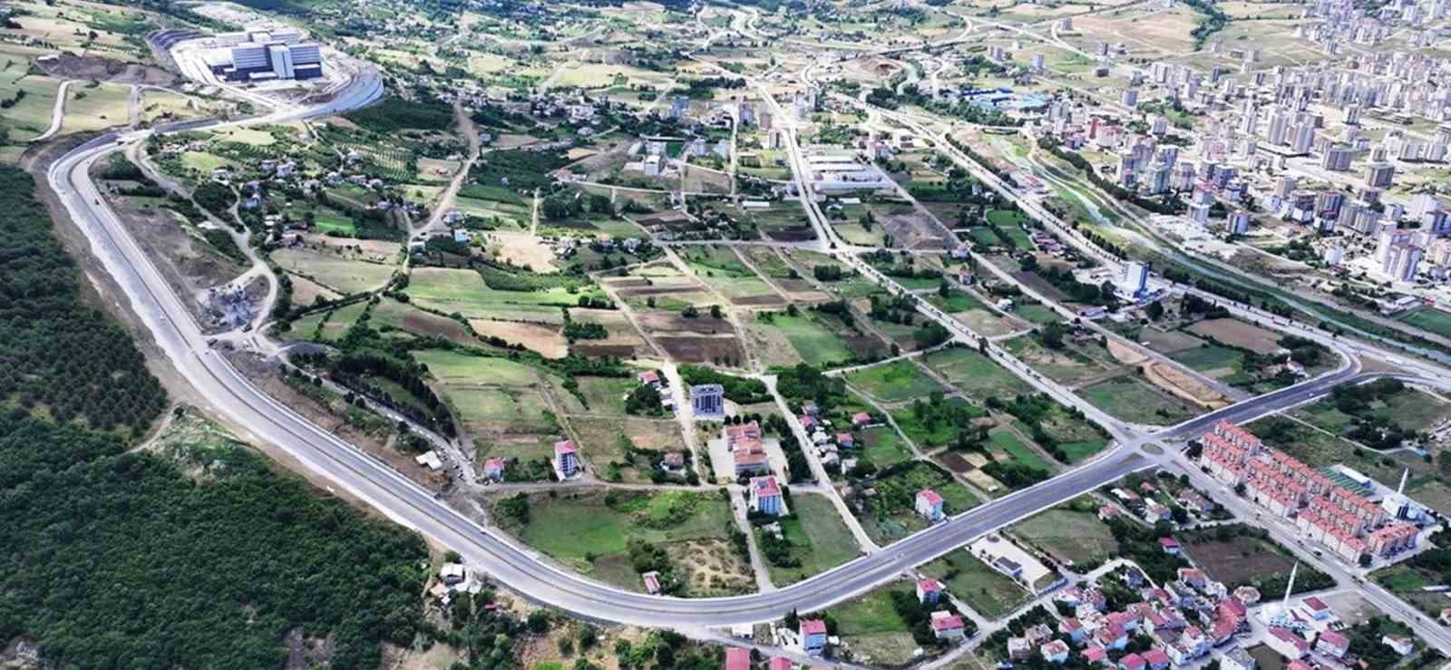 Samsun Şehir Hastanesi yolunda köprü ve kavşak çalışmaları sürüyor