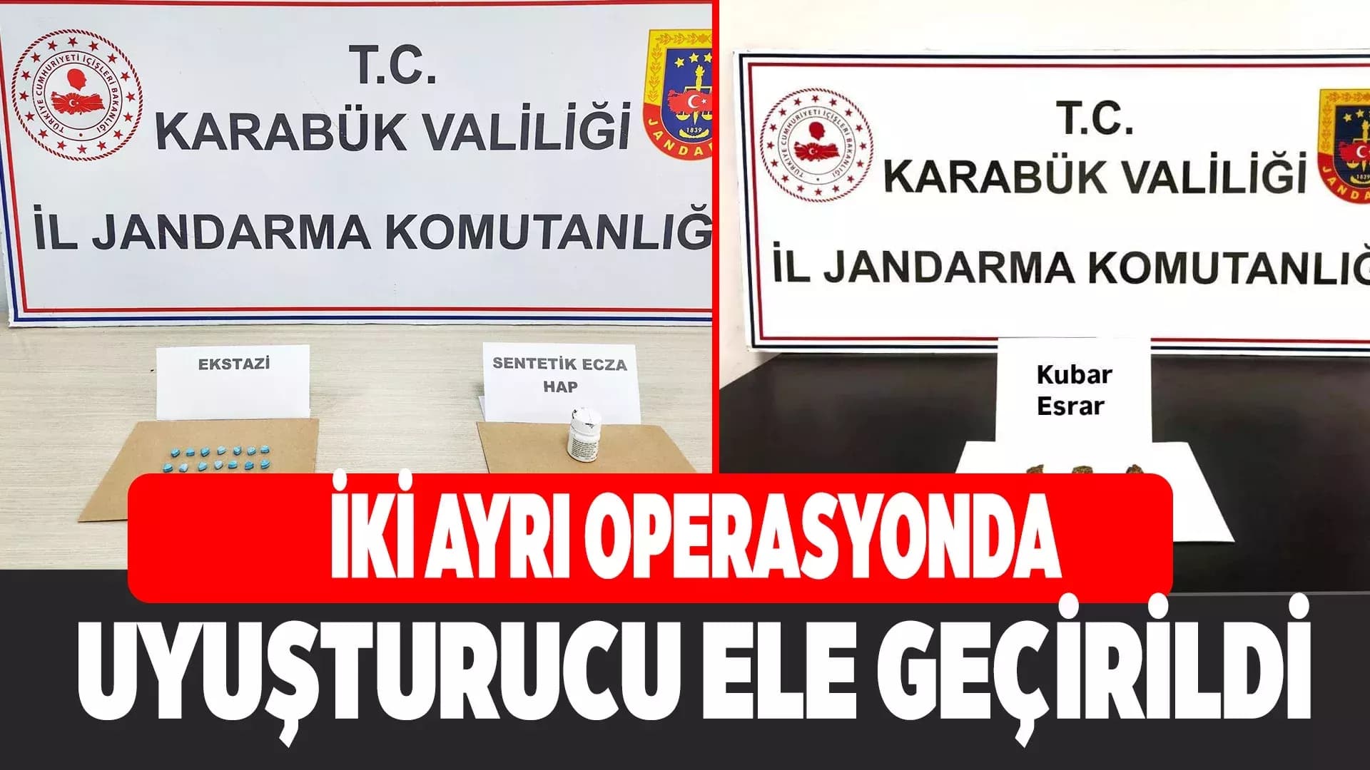 Karabük’te Jandarmadan Uyuşturucu Operasyonu