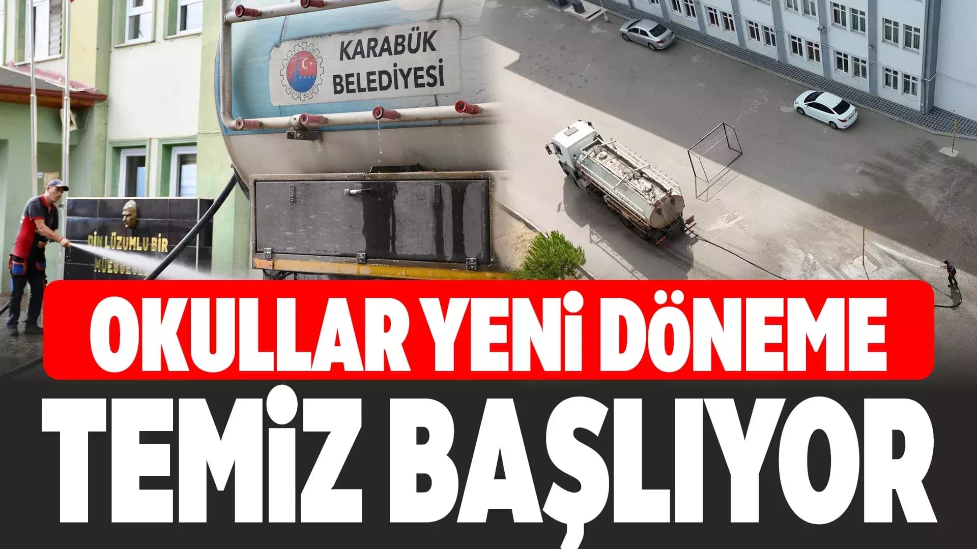 Karabük belediyesinden yeni eğitim yılı öncesi hijyen seferberliği