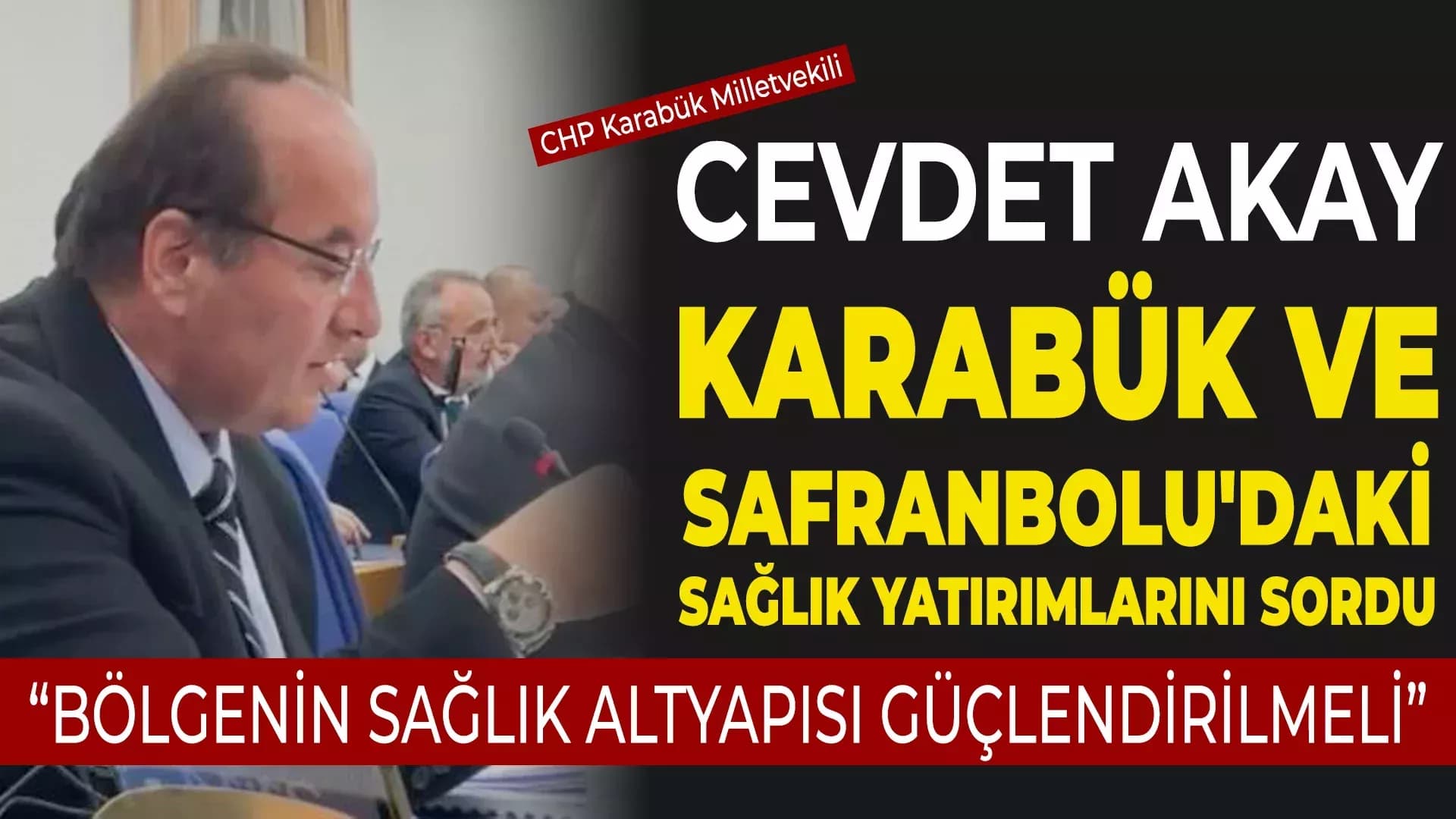 CHP'li Akay'dan Sağlık Bakanına 3 Ayrı Soru Önergesi