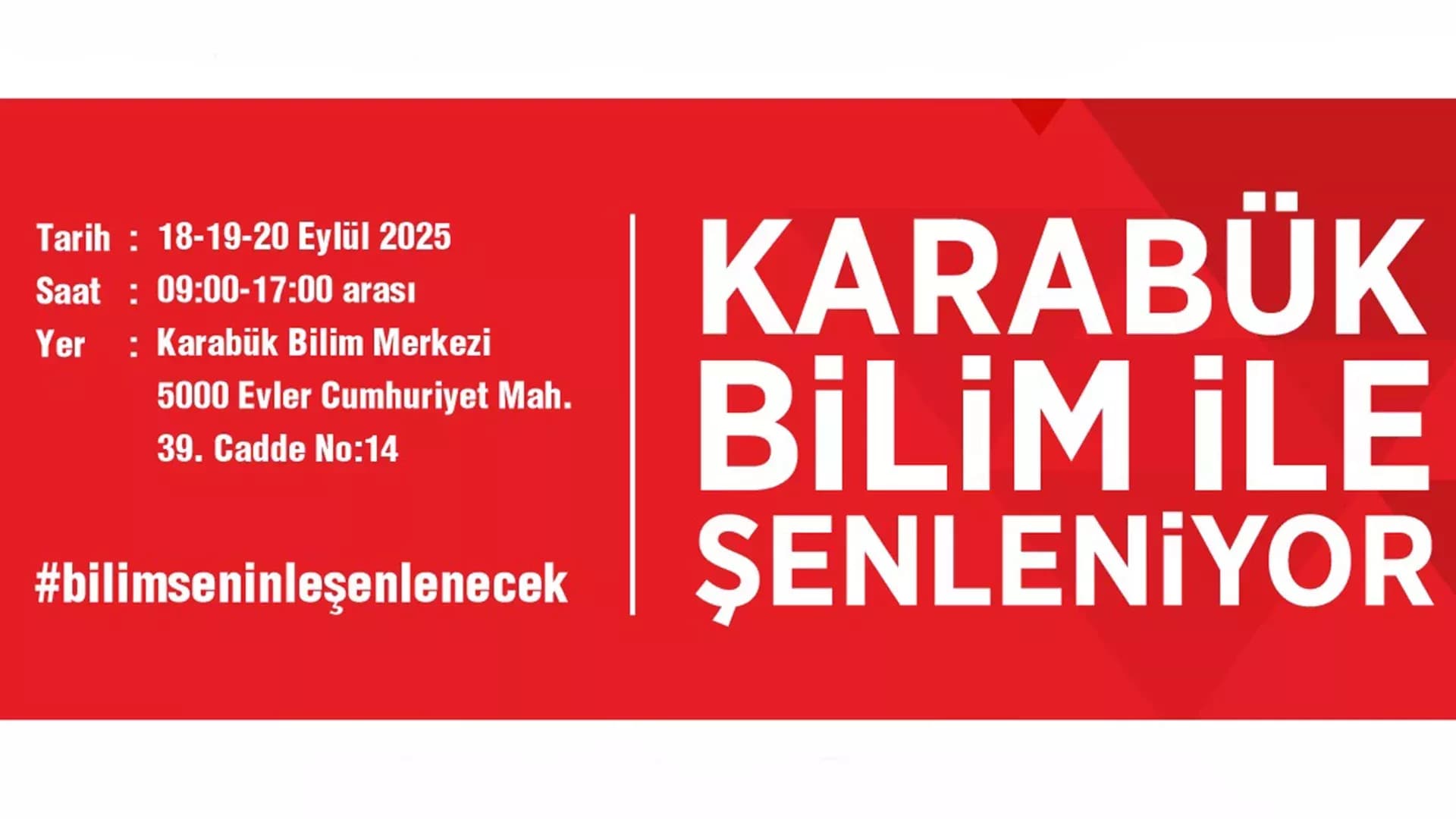 Karabük Belediyesi, TÜBİTAK İş Birliği ile Bilim Şenliği’ne Ev Sahipliği Yapacak