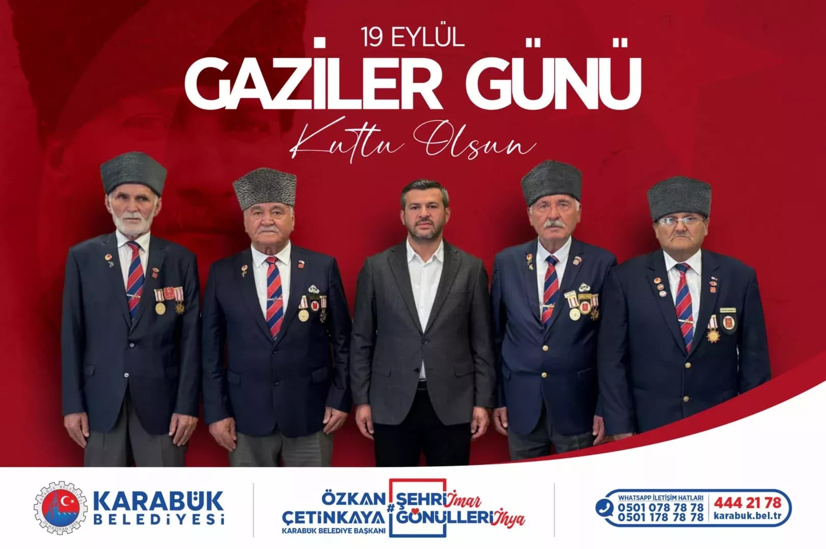 Karabük Belediye Başkanı Özkan Çetinkaya’nın 19 Eylül Gaziler Günü Mesajı
