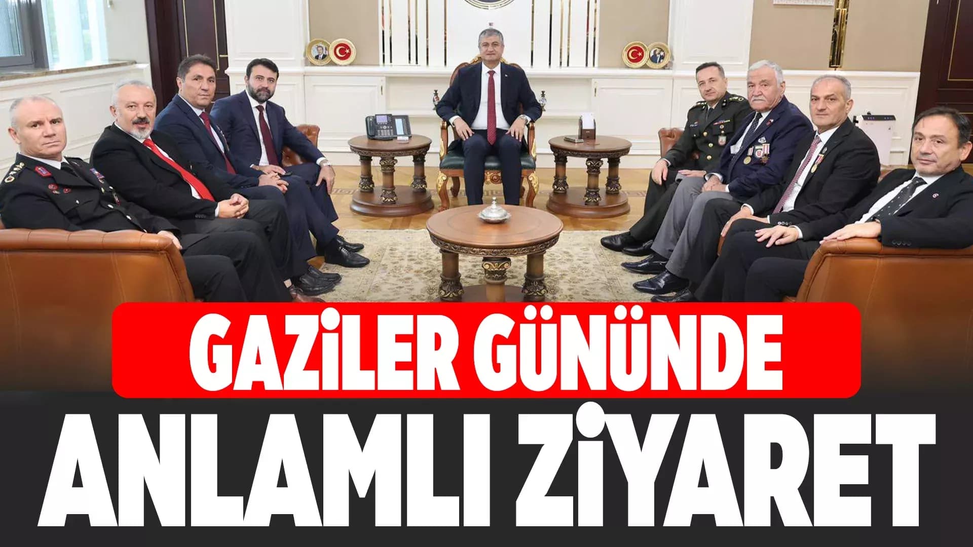 Vali Yavuz, Şehit ve Gazi Derneklerini Makamında Kabul Etti
