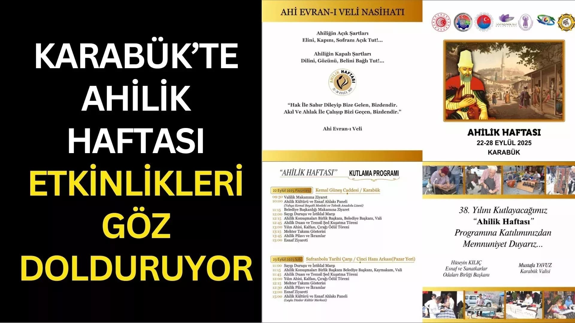 Karabük’te Ahilik Haftası Coşkusu: 38. Yıl Kutlamaları Başlıyor