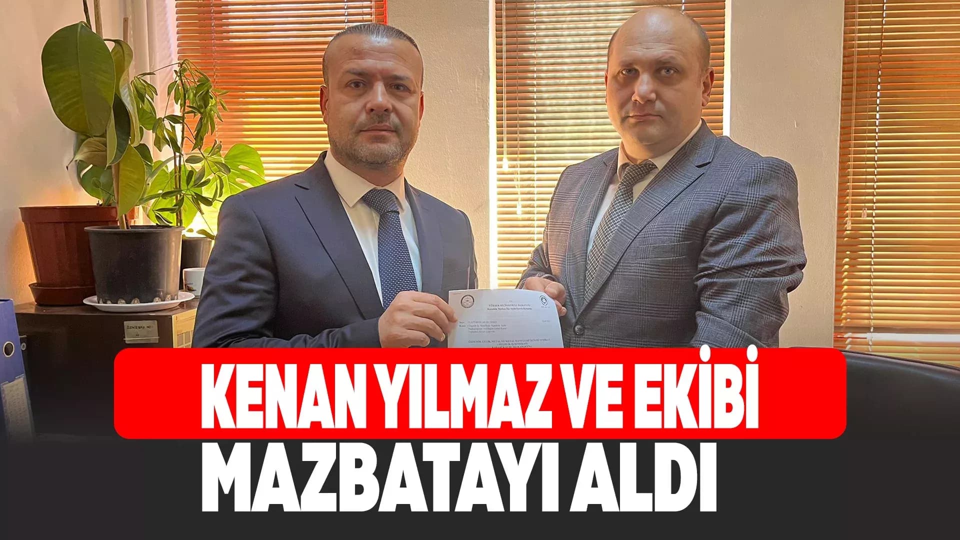 Özçelik-İş Karabük Şube Yönetimi Mazbatasını Aldı
