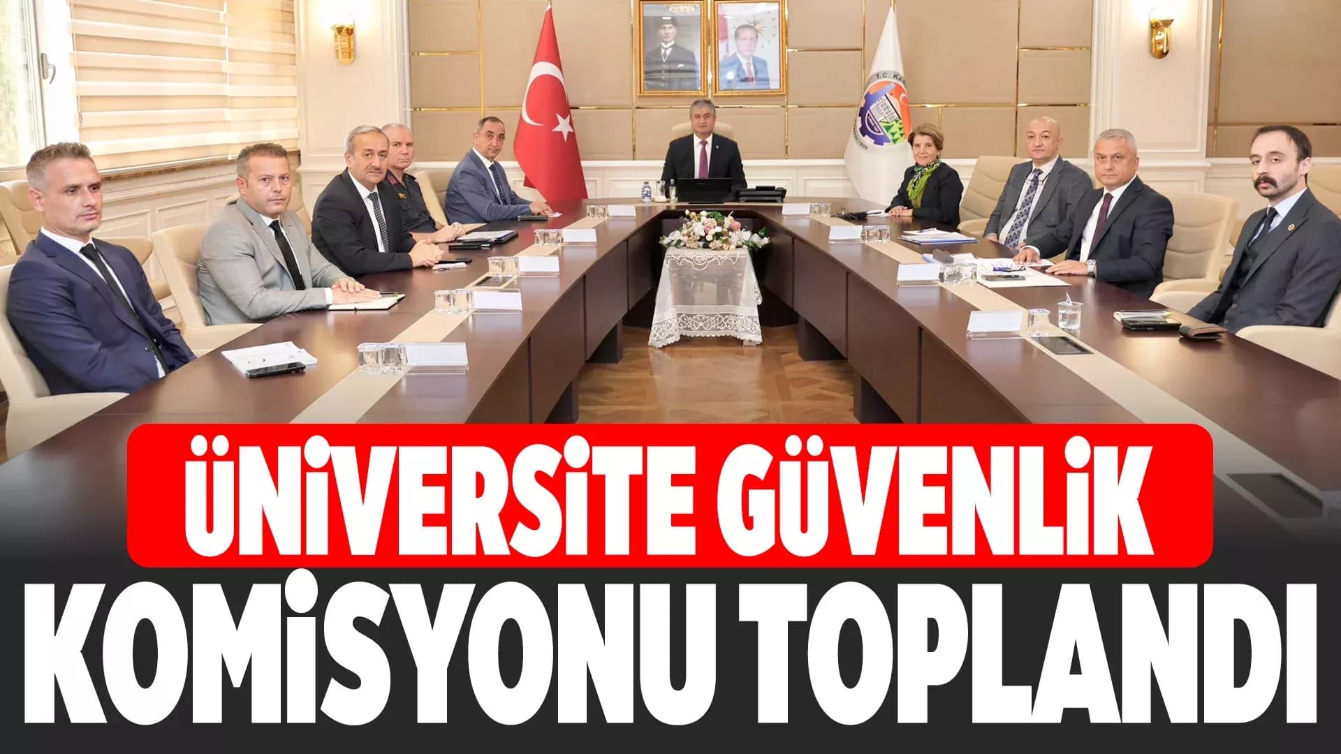 Karabük'te Üniversitede Huzur ve Güven Toplantısı Yapıldı