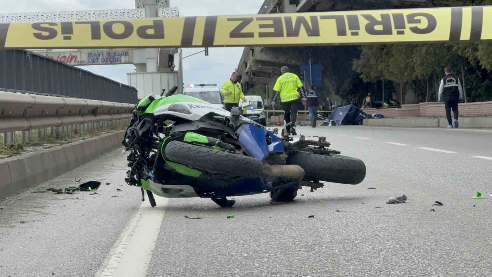 Yaya geçidinde motosikletin çarptığı kadın hayatını kaybetti